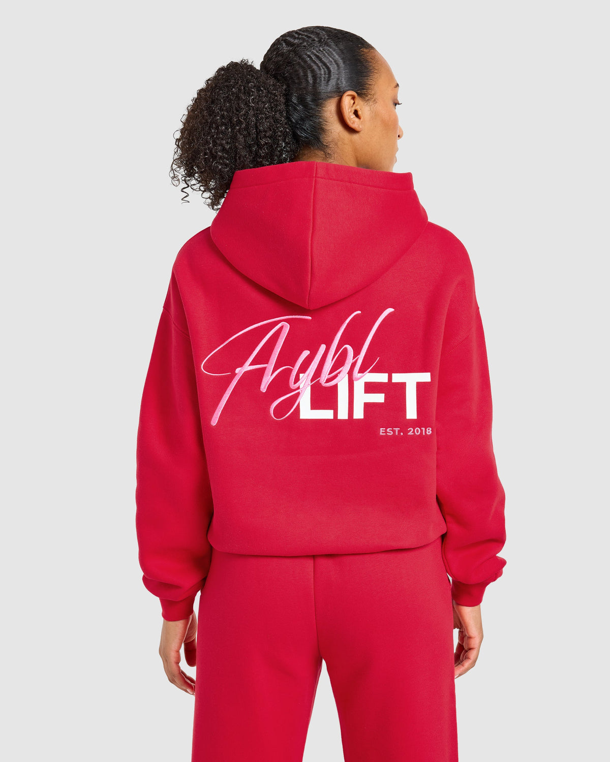 Lift Graphic 2.0 Oversized Hoodie - Rood