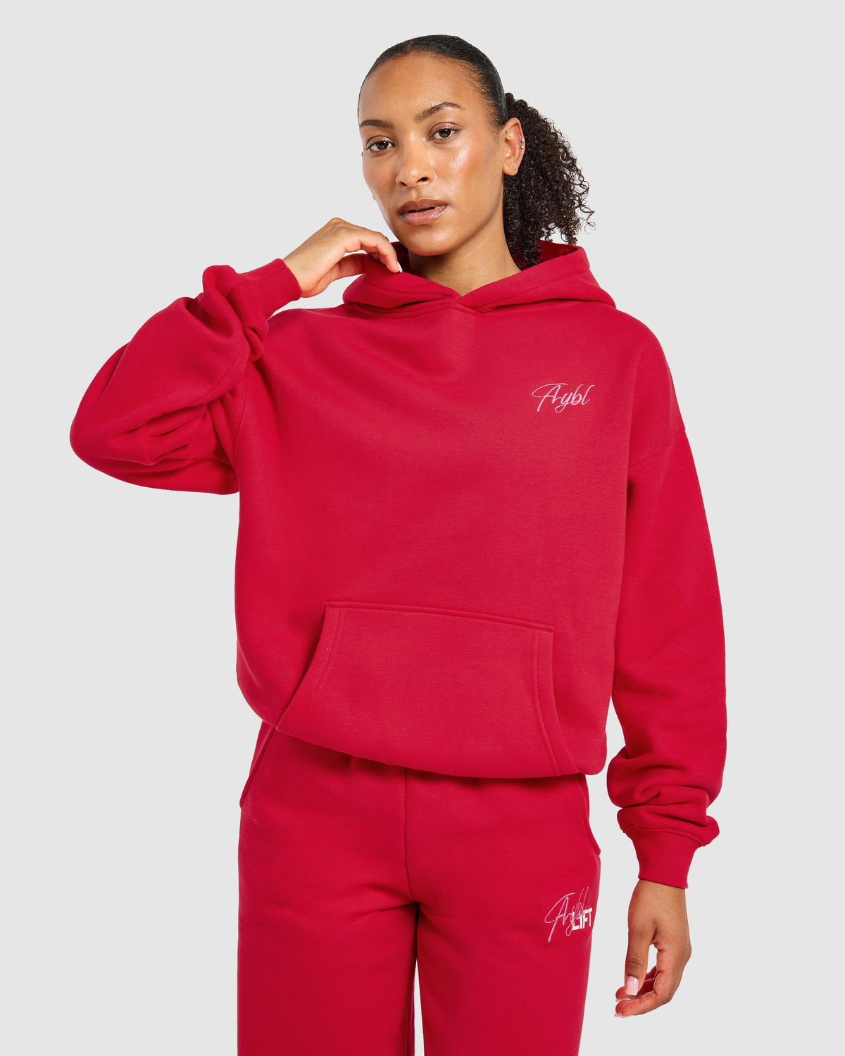 Lift Graphic 2.0 Oversized Hoodie - Rood