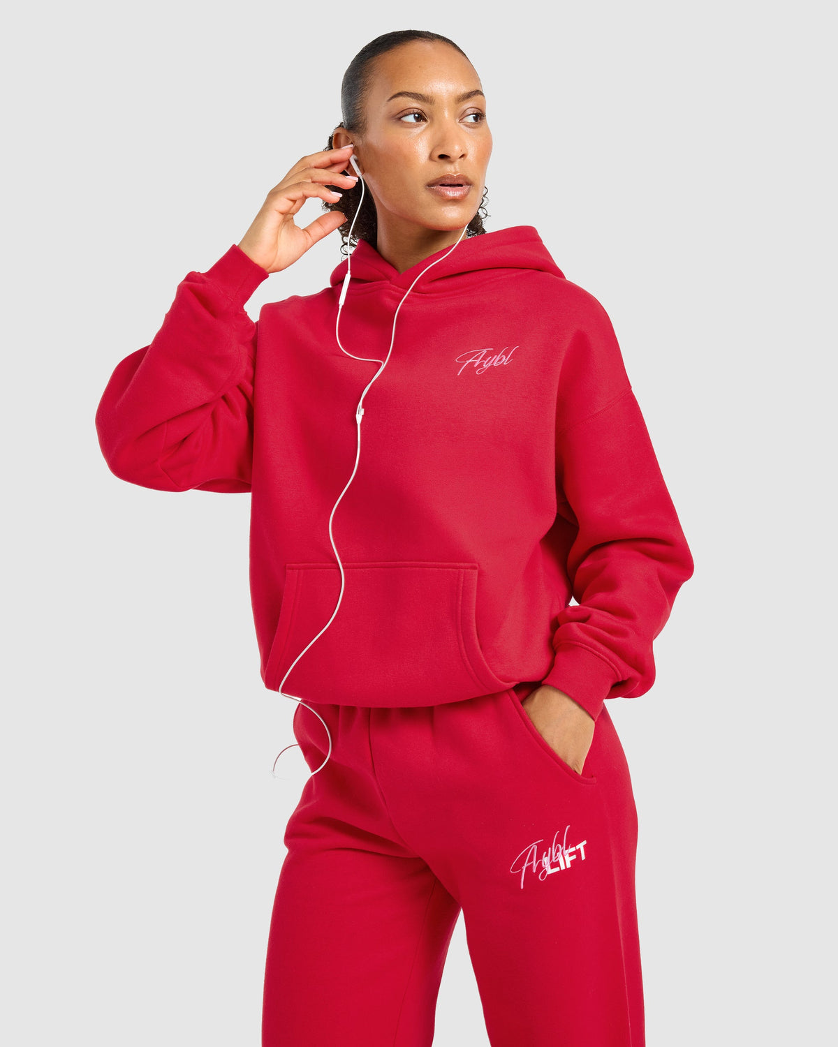 Lift Graphic 2.0 Oversized Hoodie - Rood