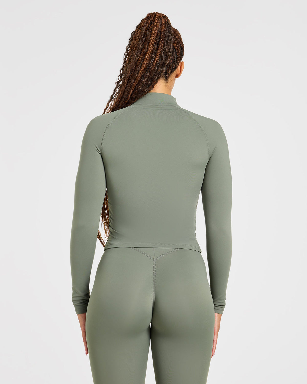 Physique Zip Up Jacket - Muted Khaki