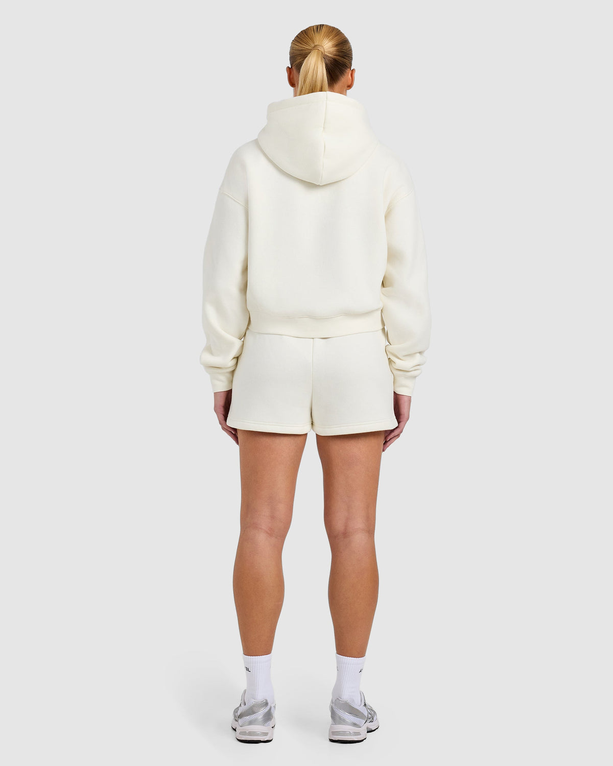 Varsity 2.0 Boxy Zip Up Hoodie - Off Wit