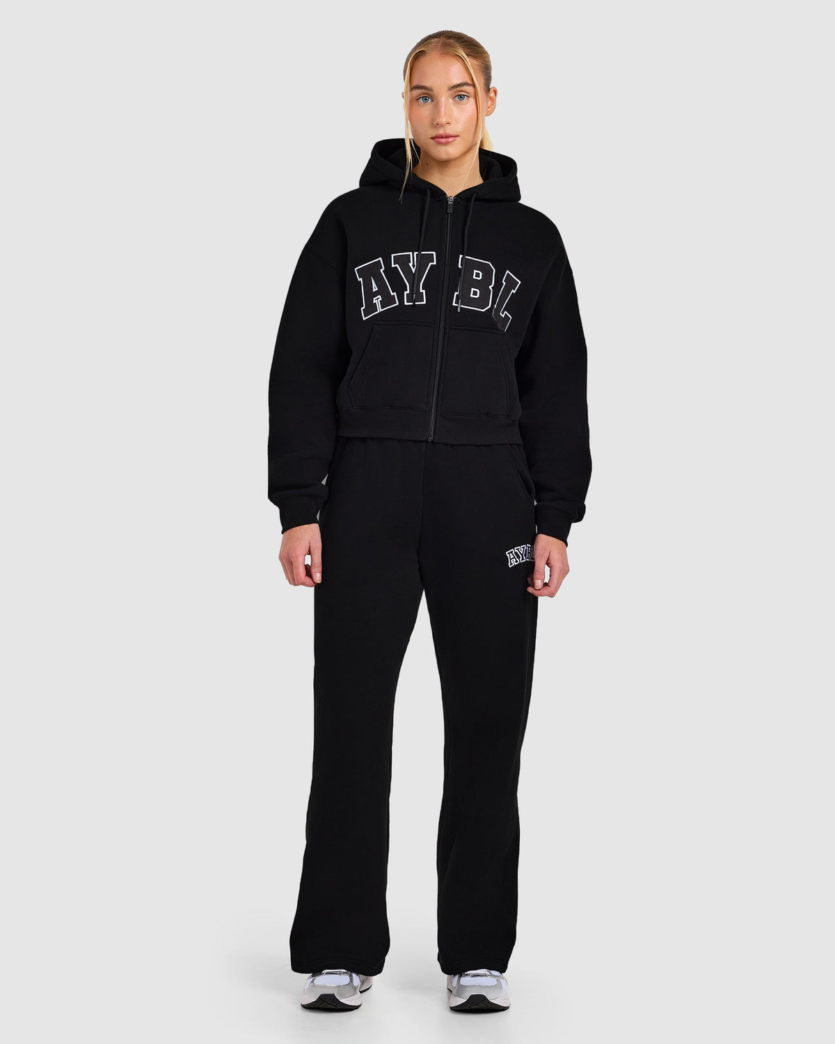 Varsity 2.0 Boxy Zip Up Hoodie - Zwart