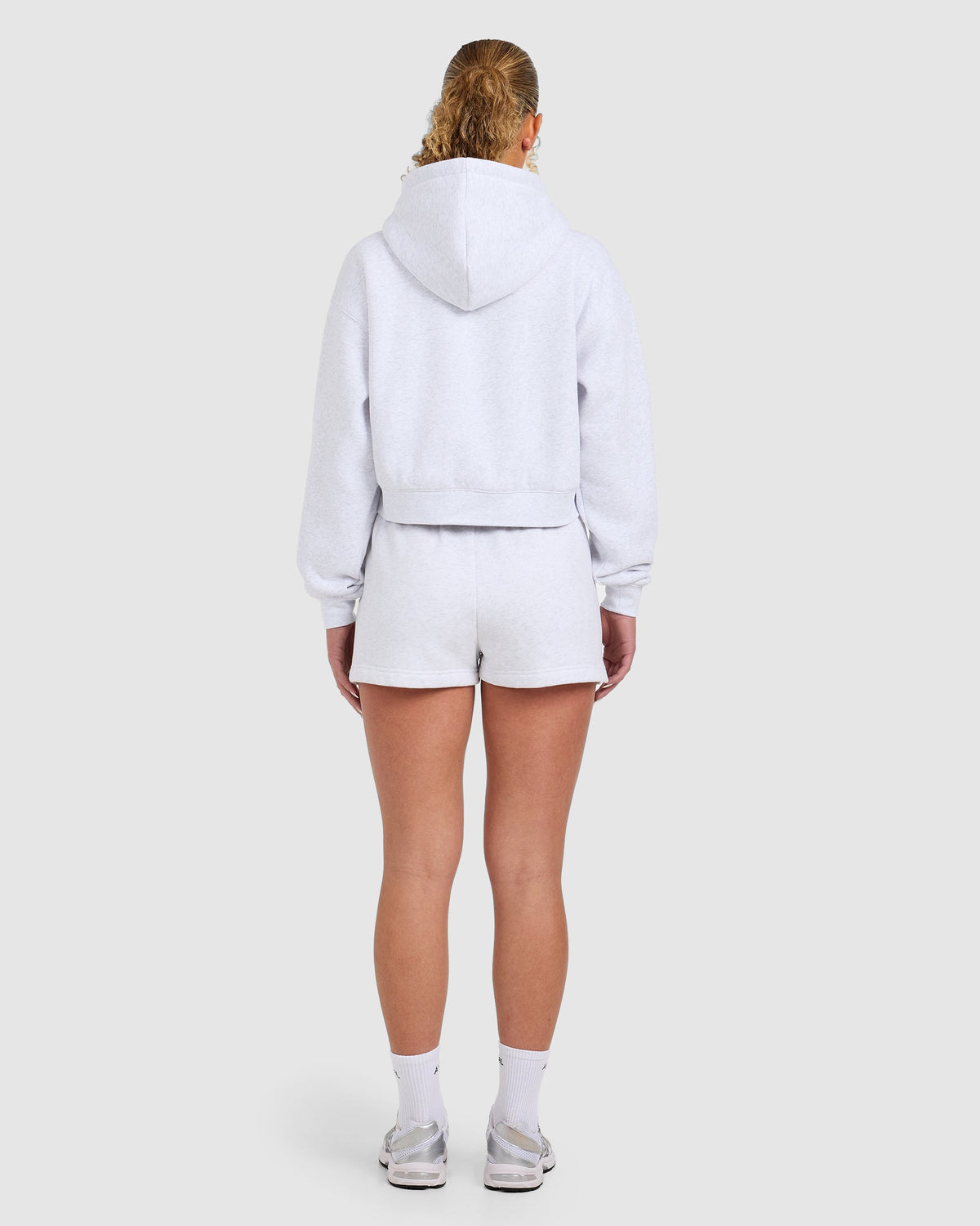 Varsity 2.0 Boxy Zip Up Hoodie - Heather Grijs