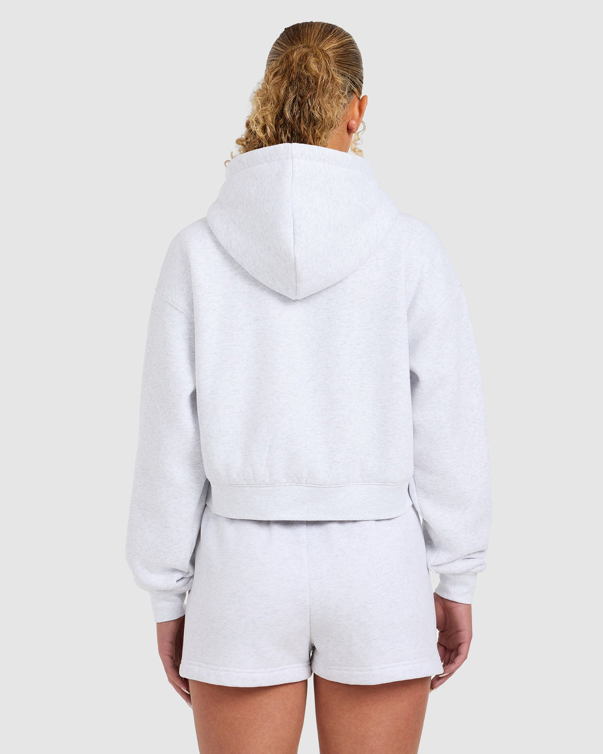 Varsity 2.0 Boxy Zip Up Hoodie - Heather Grijs