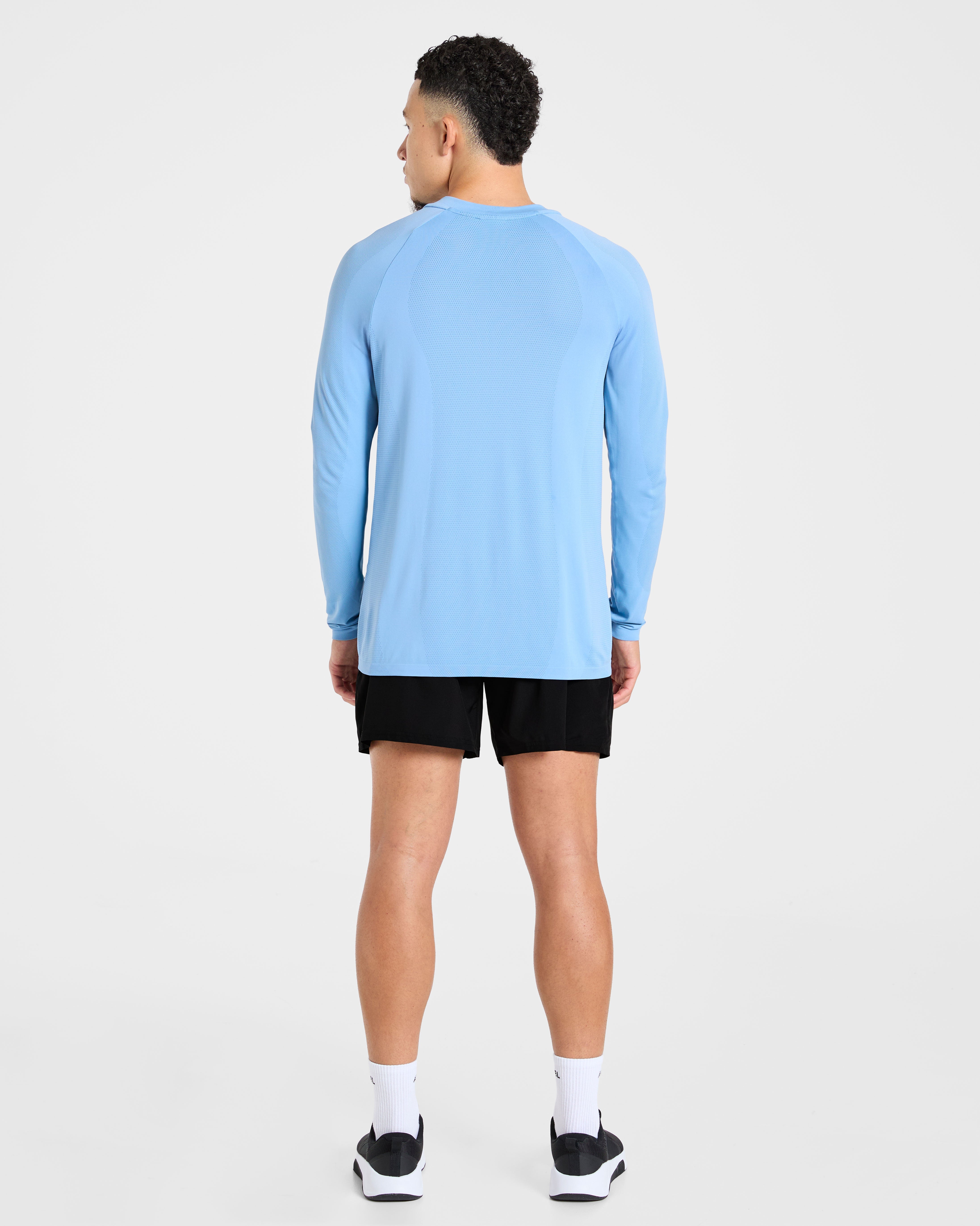 Attain Seamless Long Sleeve T Shirt - Sports Blauw