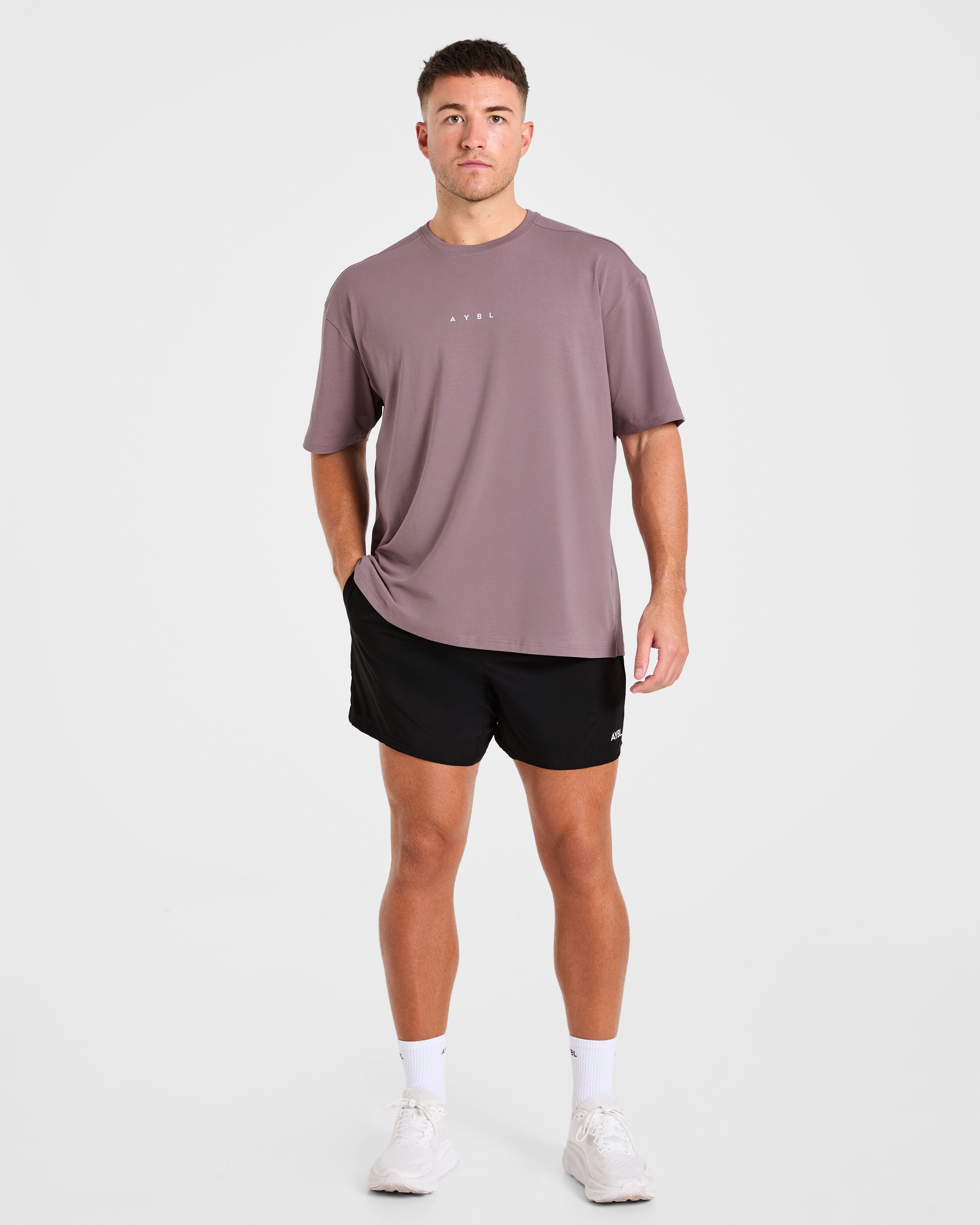 Force Oversized T Shirt - Heavy Paars