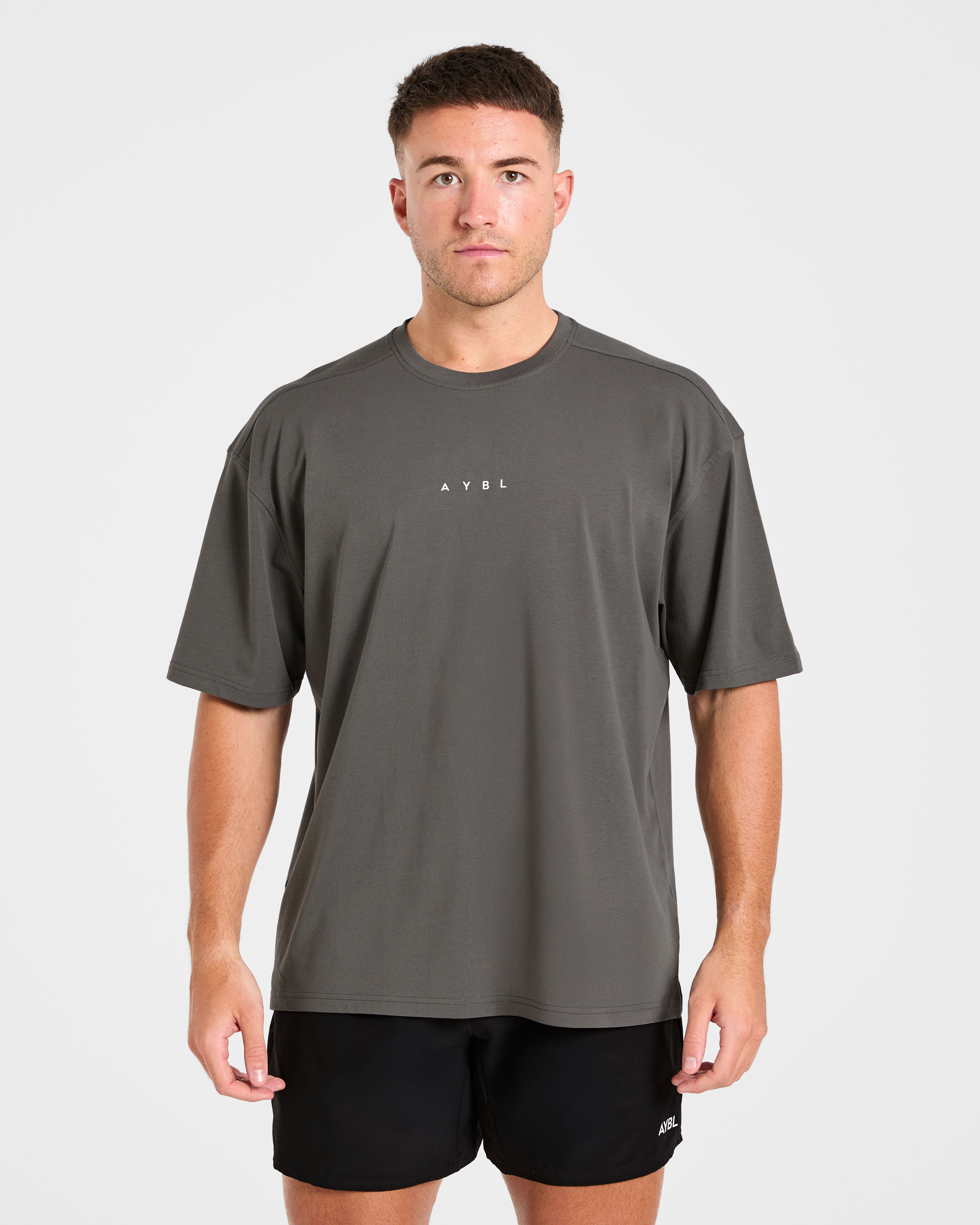 Force Oversized T Shirt - Charcoal