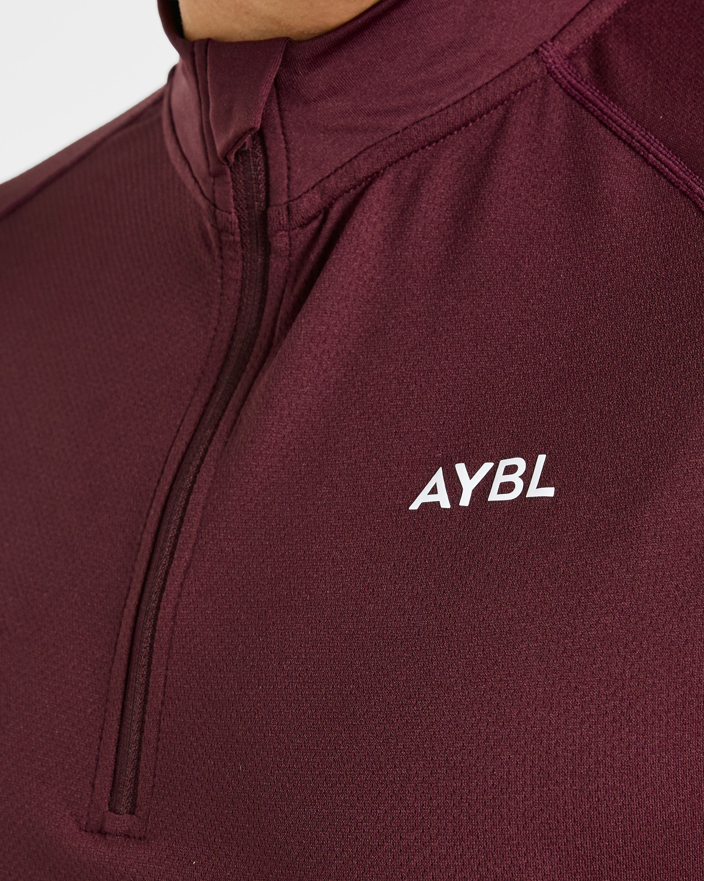 Essential Seamless 1/4 Zip Pullover  - Dusty Plum