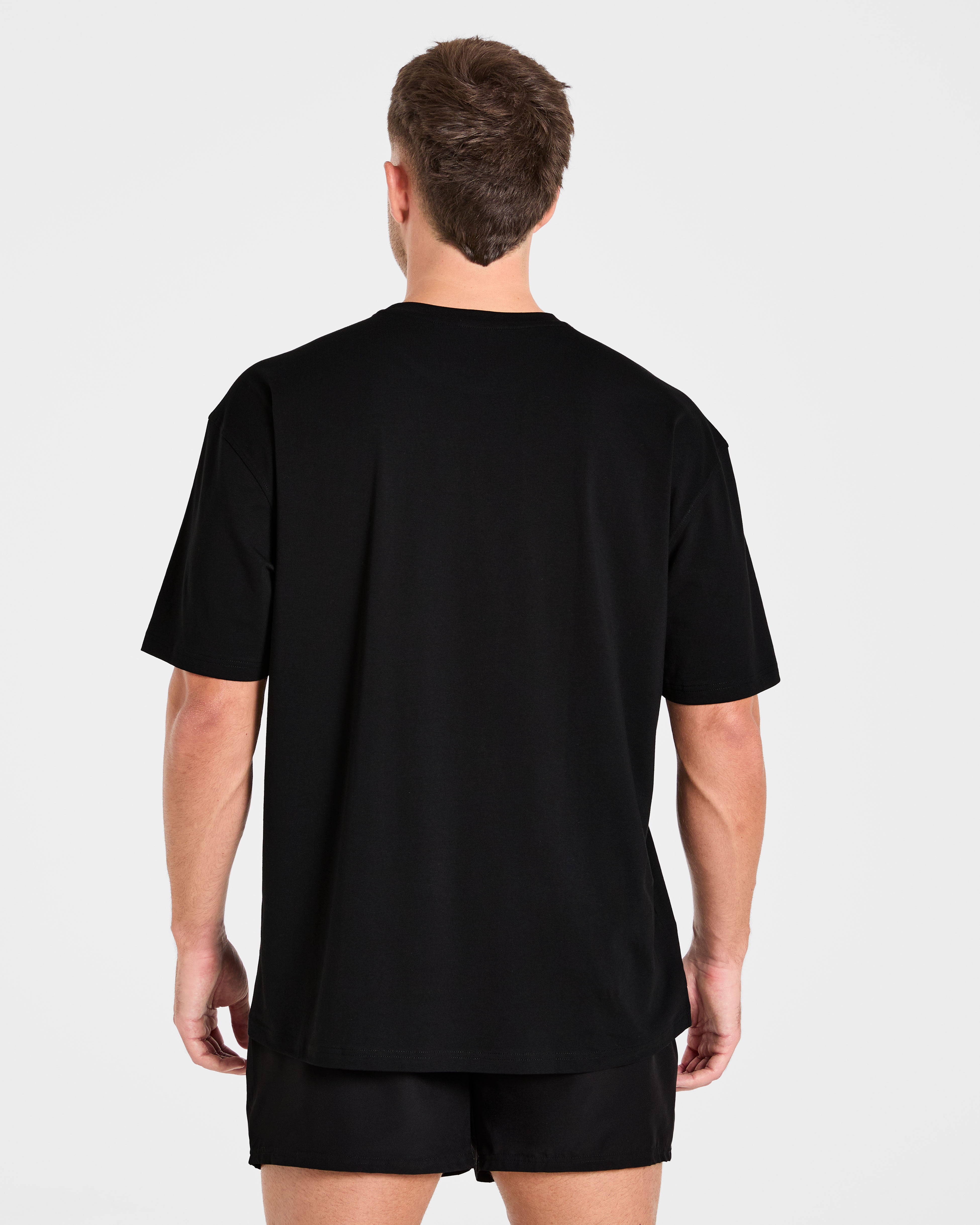 Force Oversized T Shirt - Zwart