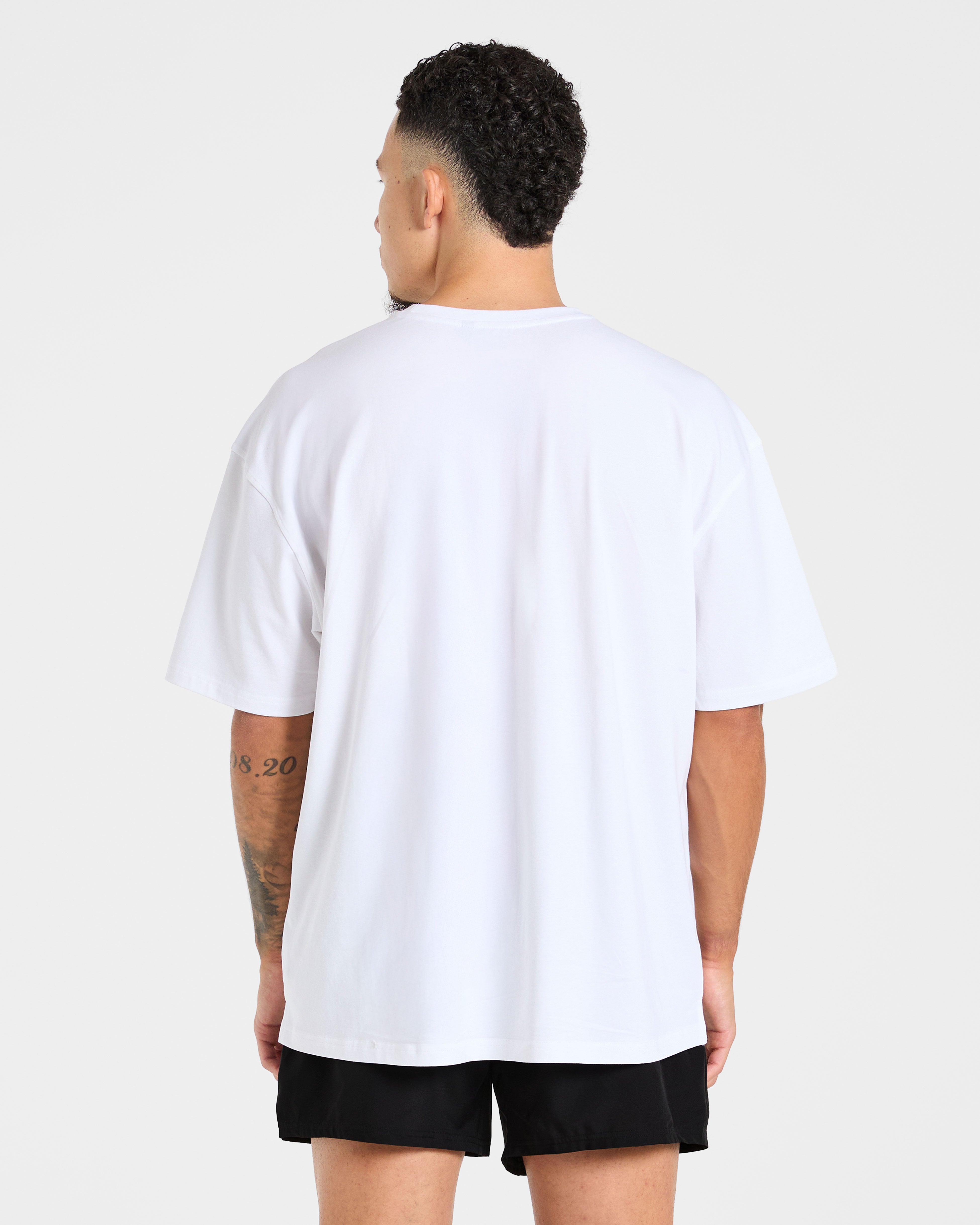 Force Oversized T Shirt - Wit