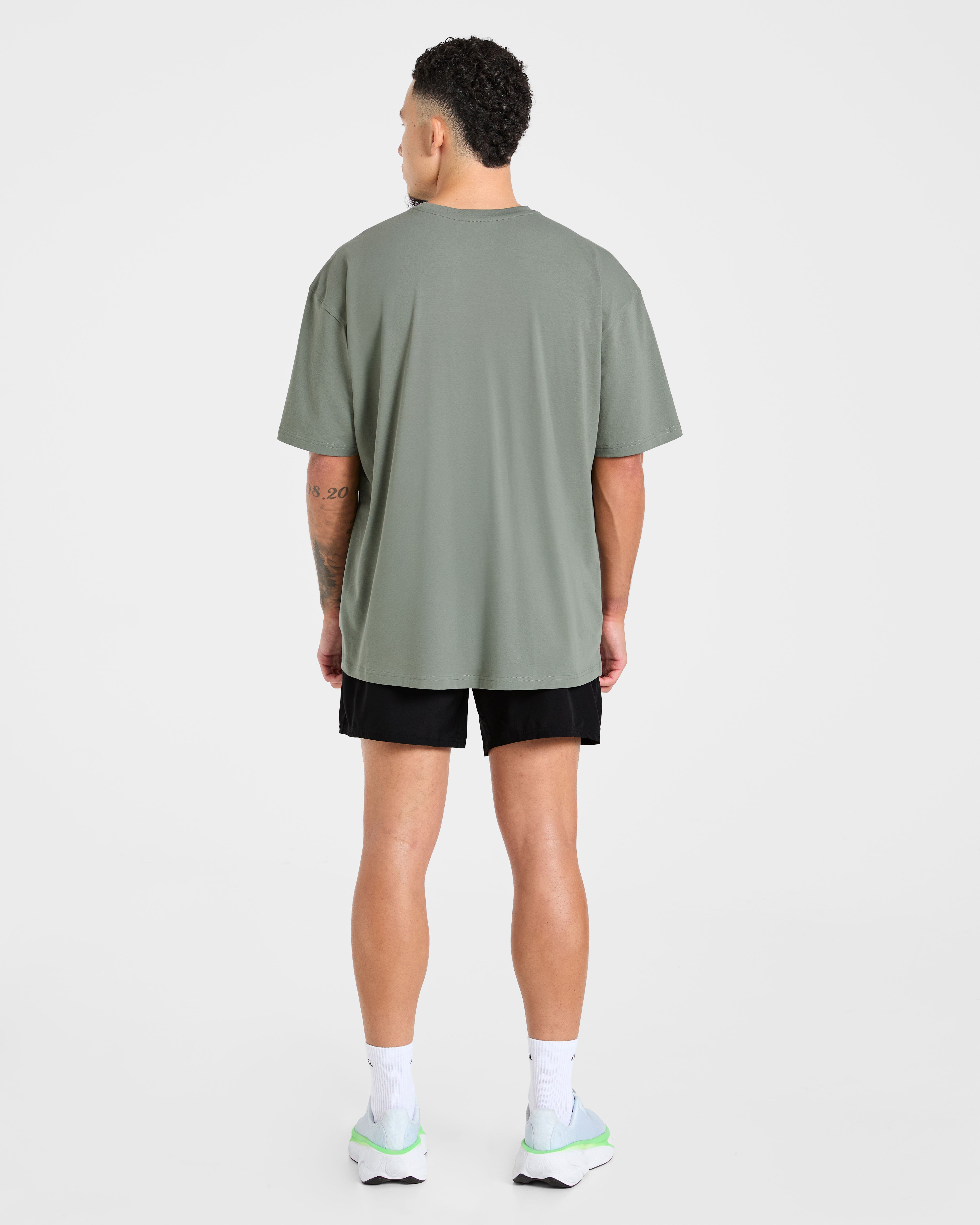 Force Oversized T Shirt - Deep Sage