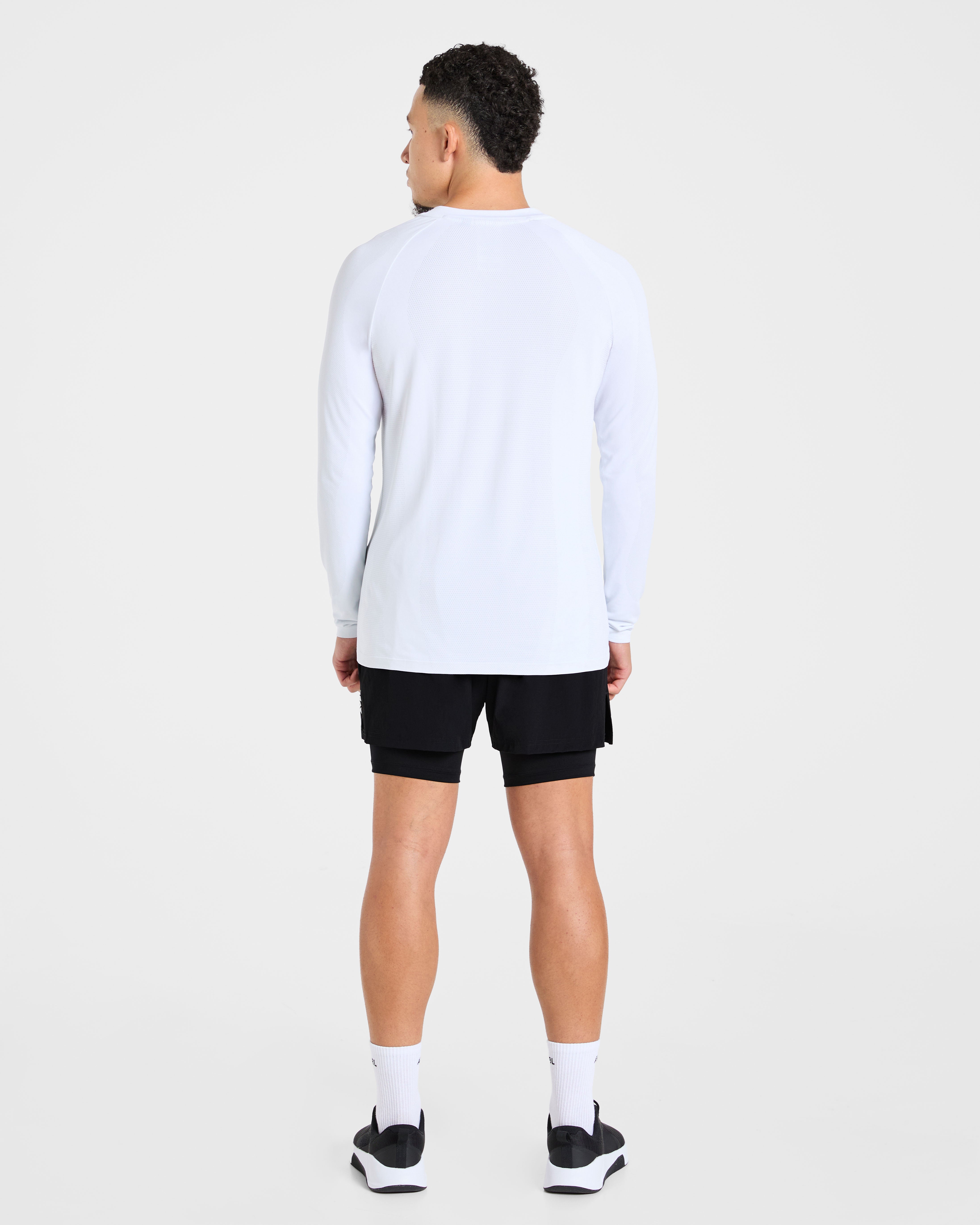 Attain Seamless Long Sleeve T Shirt - Storm Wit