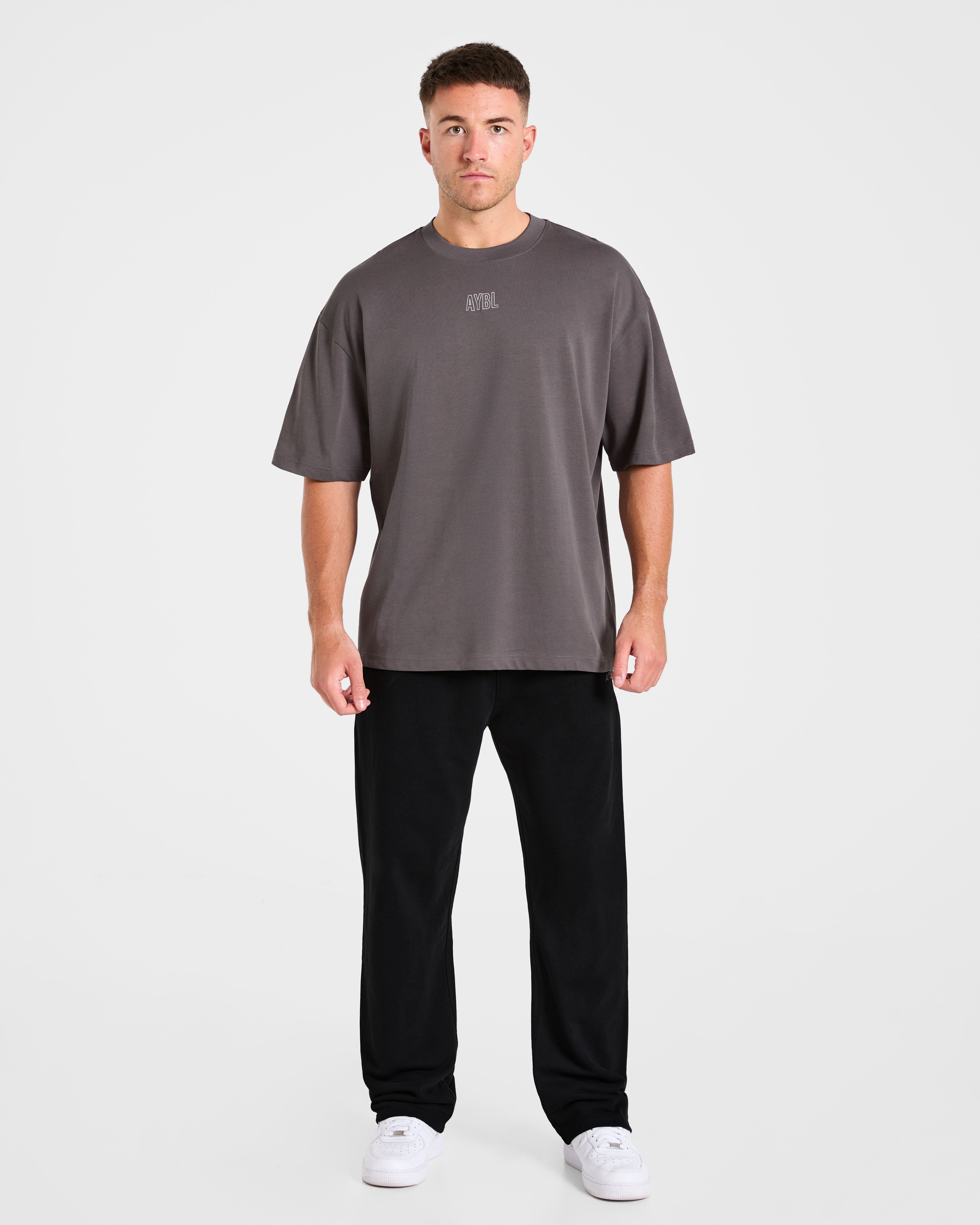 Doberman Strength Oversized T Shirt - Storm Grijs