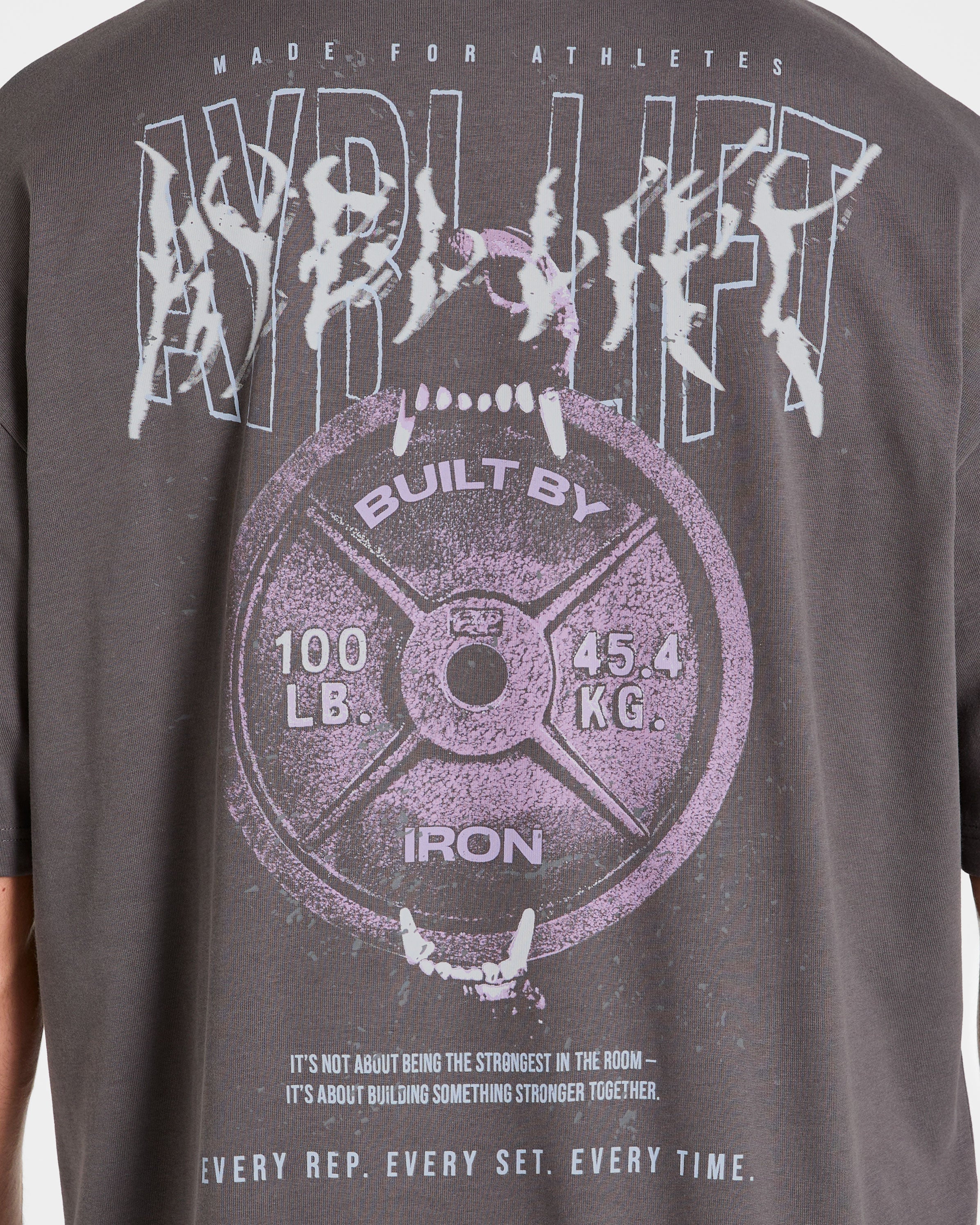 Doberman Strength Oversized T Shirt - Storm Grijs