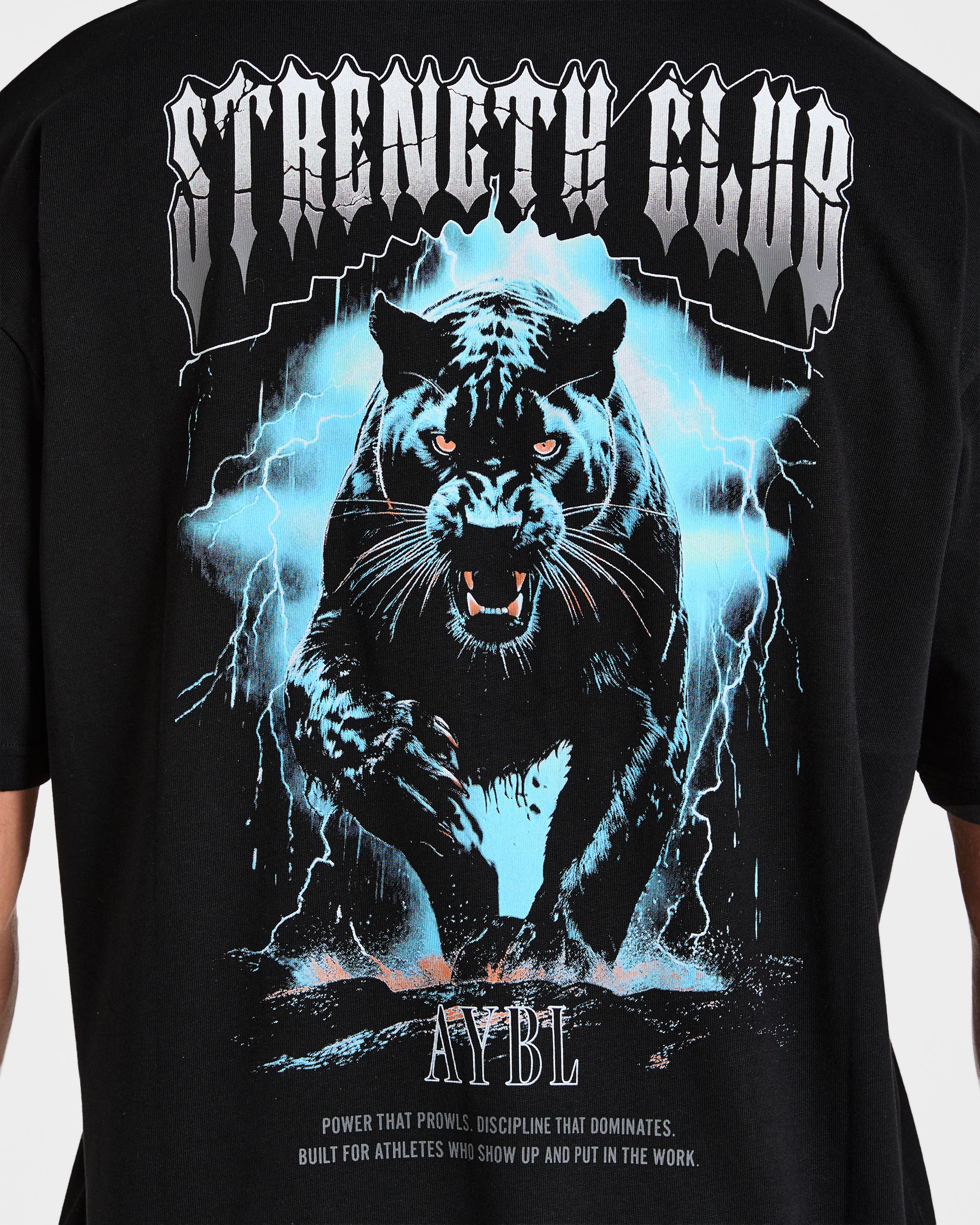 Hunt Your Goals Oversized T Shirt - Zwart