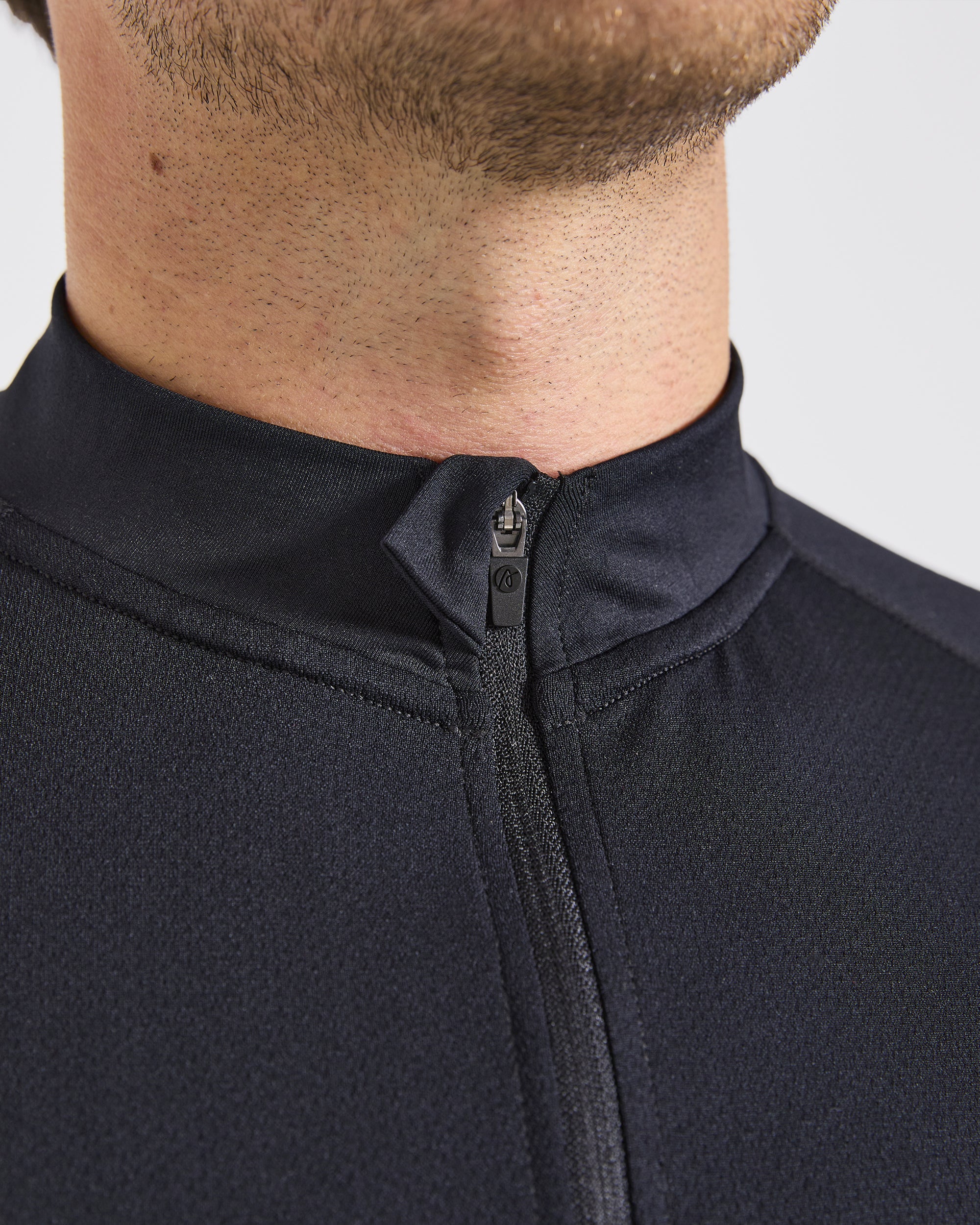 Essential Seamless 1/4 Zip Pullover - Zwart