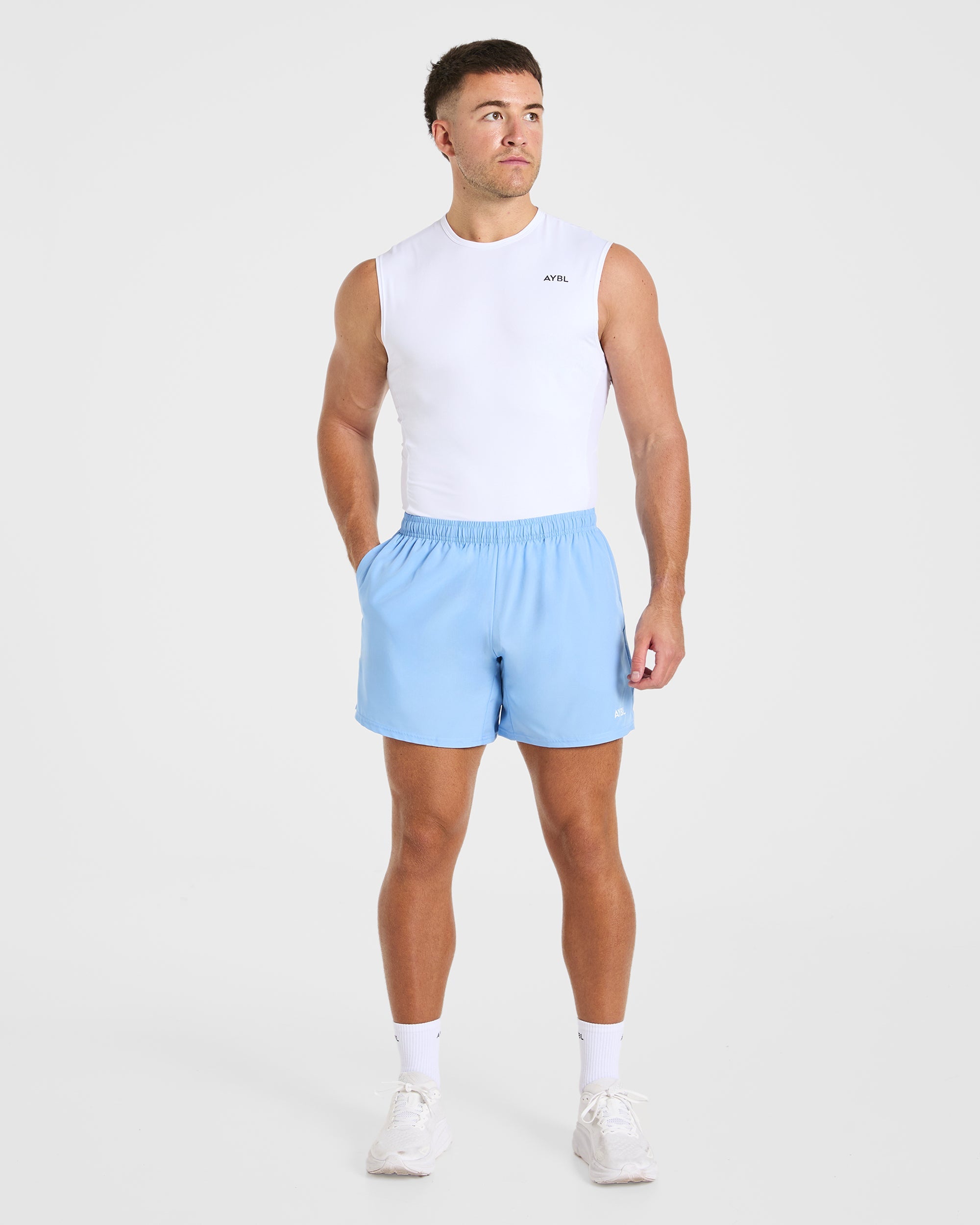 Core 5" Shorts - Air Blauw