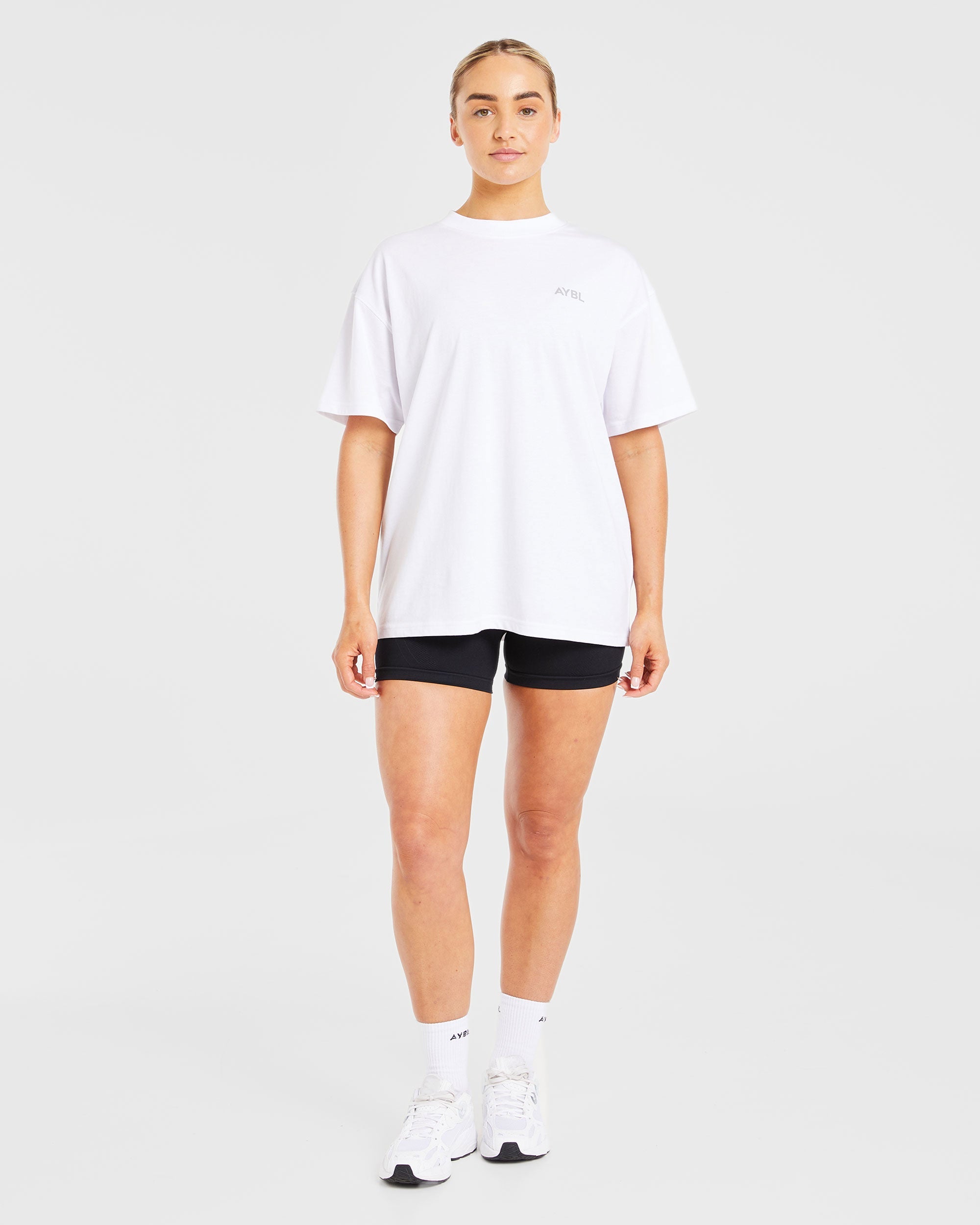 Lift Graphic Oversized T Shirt - Wit