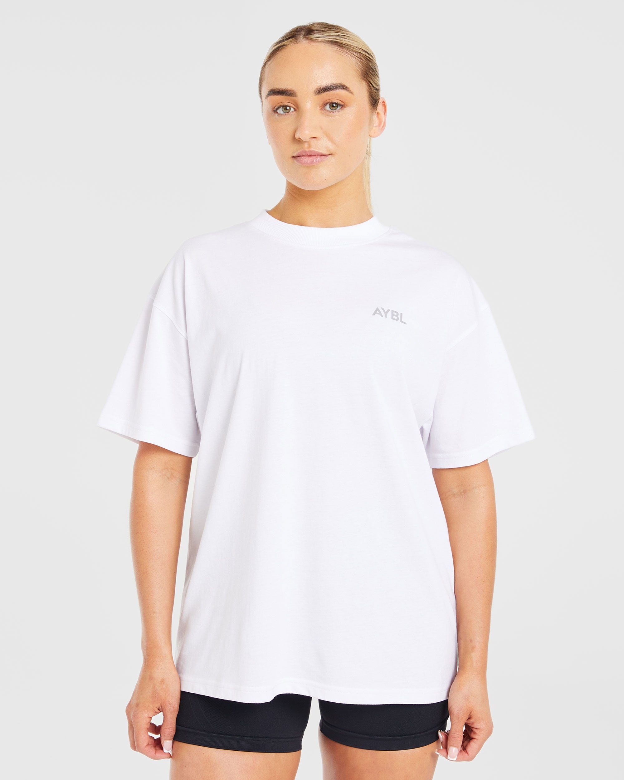 Lift Graphic Oversized T Shirt - Wit