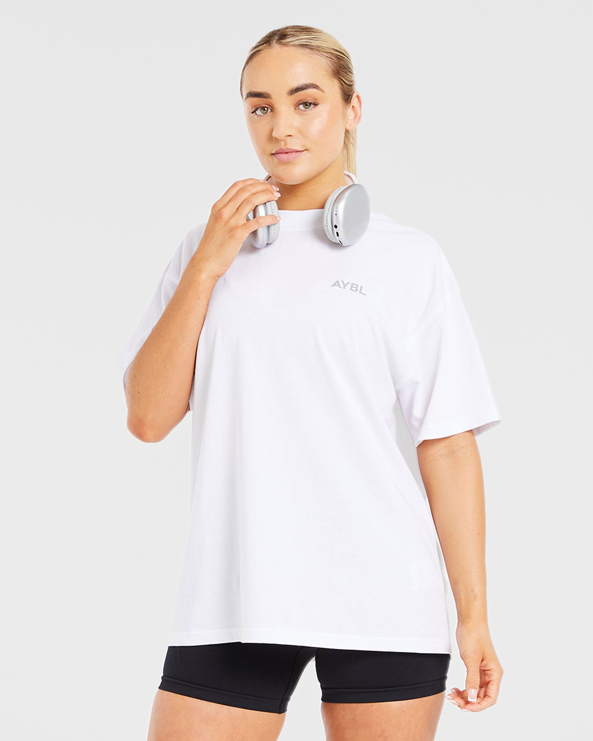 Lift Graphic Oversized T Shirt - Wit