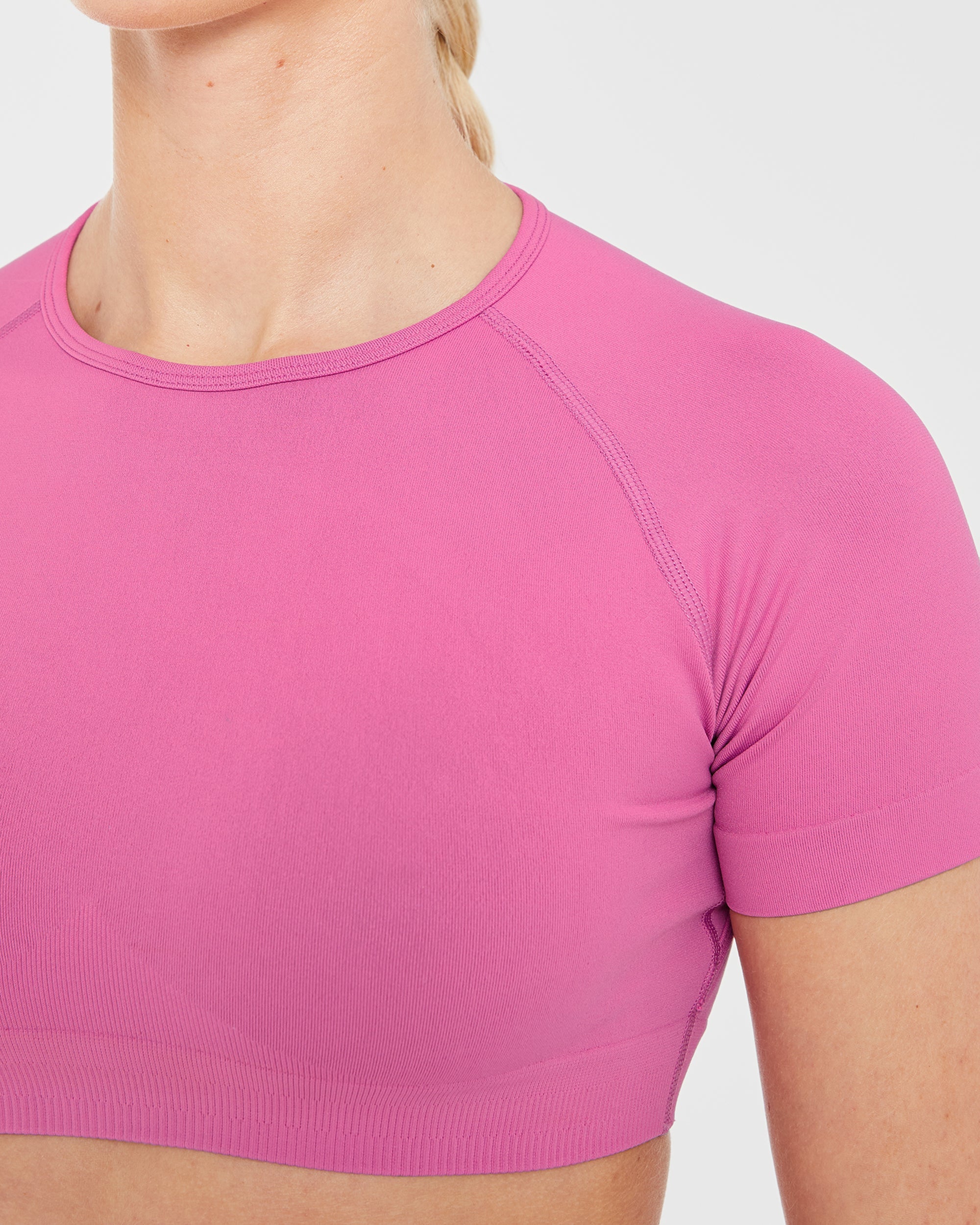 Power Seamless Crop Top - Roze