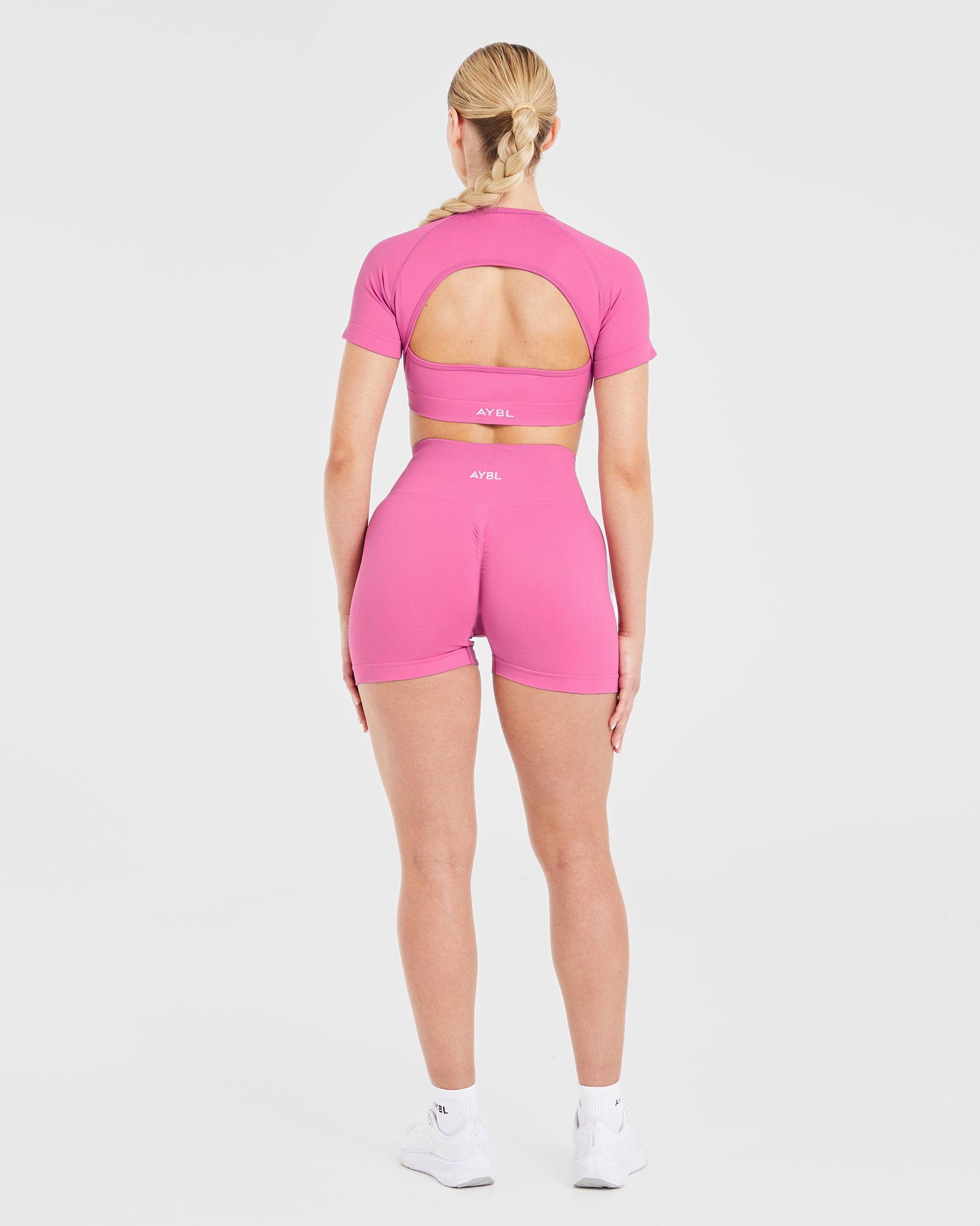 Power Seamless Shorts - Roze