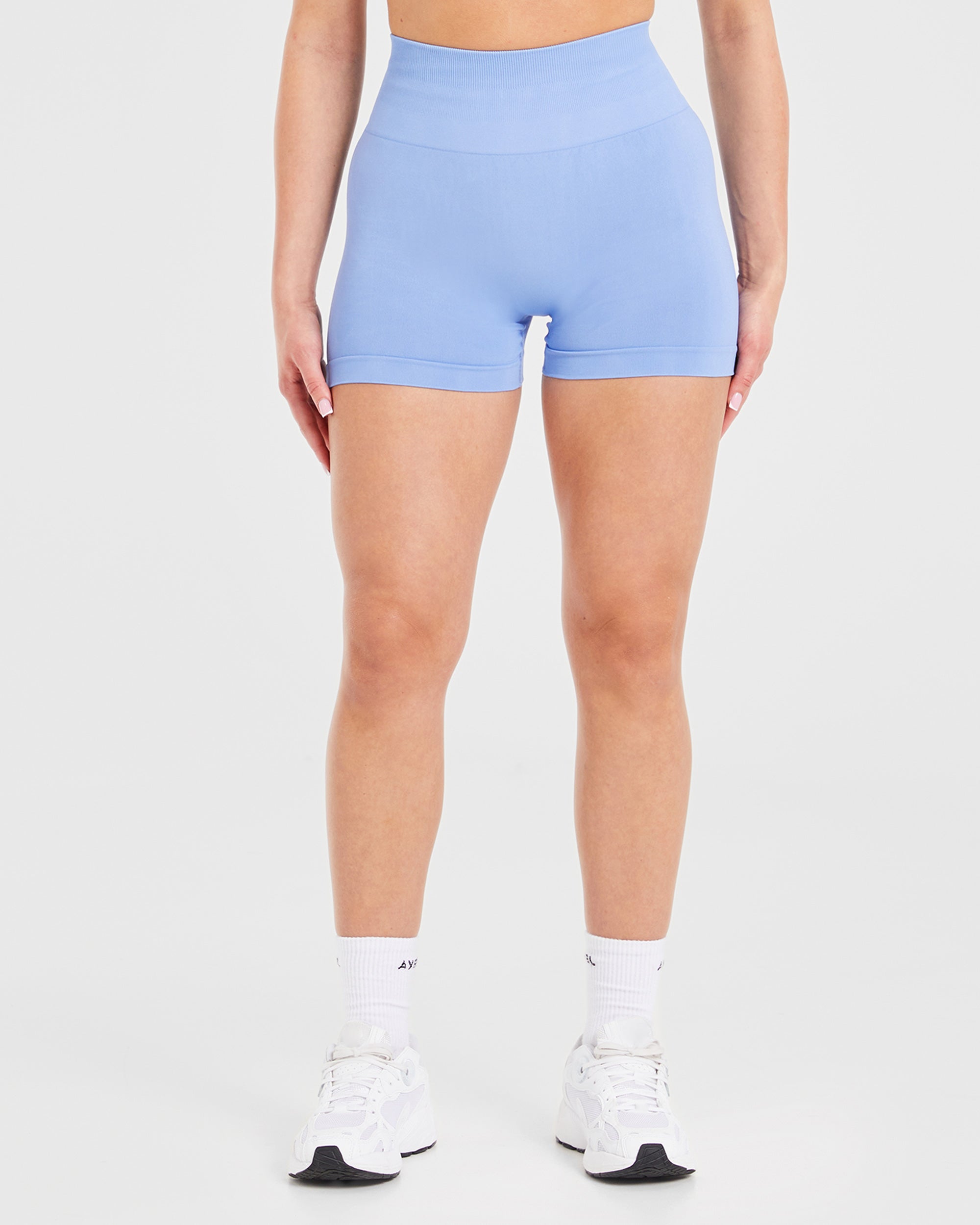 Power Seamless Shorts - Blauw