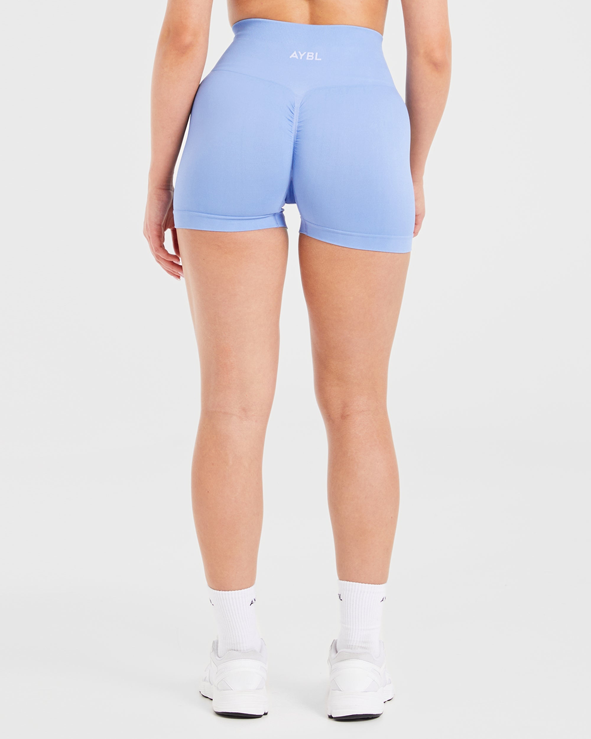 Power Seamless Shorts - Blauw