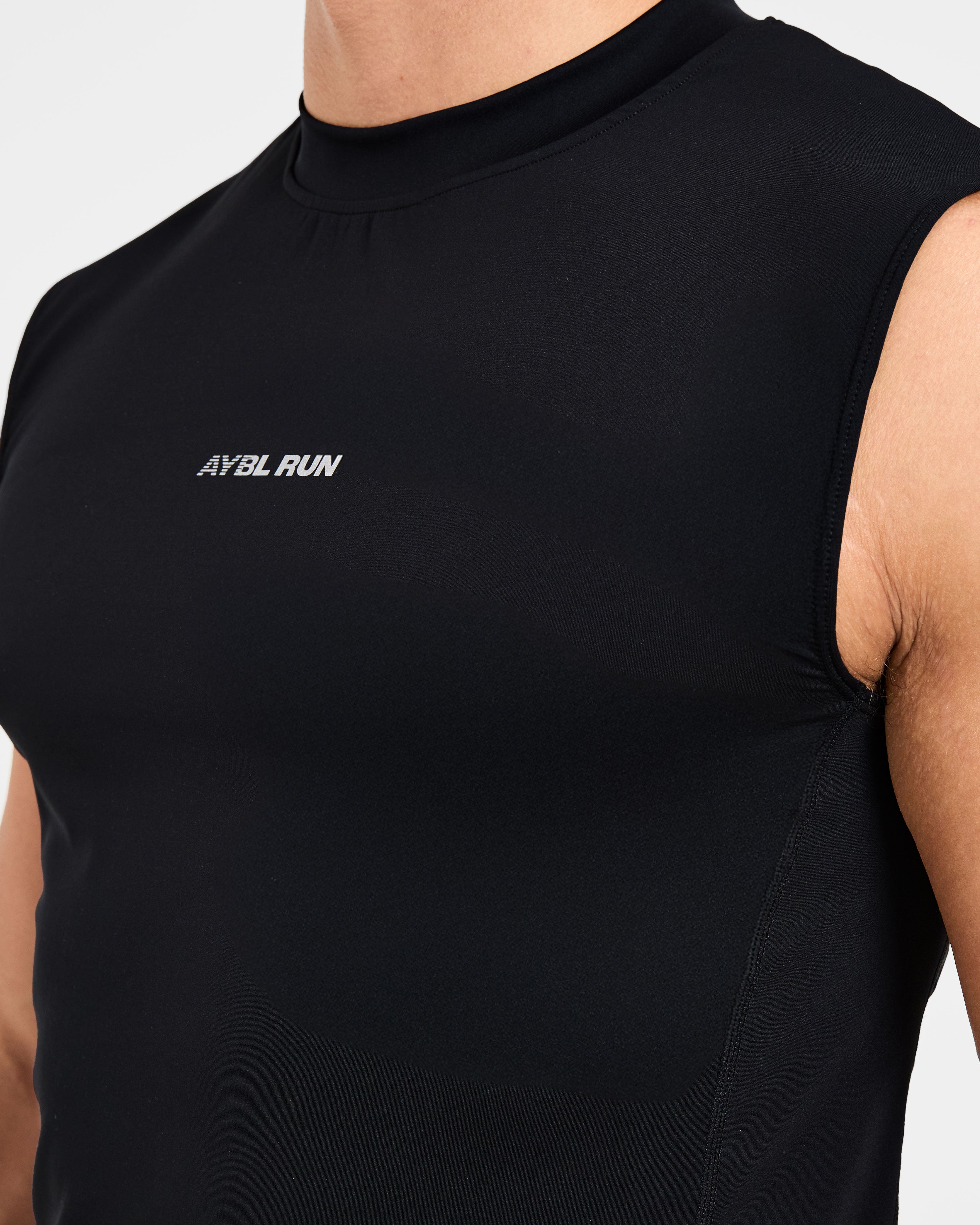 Run Slim Tank - Zwart