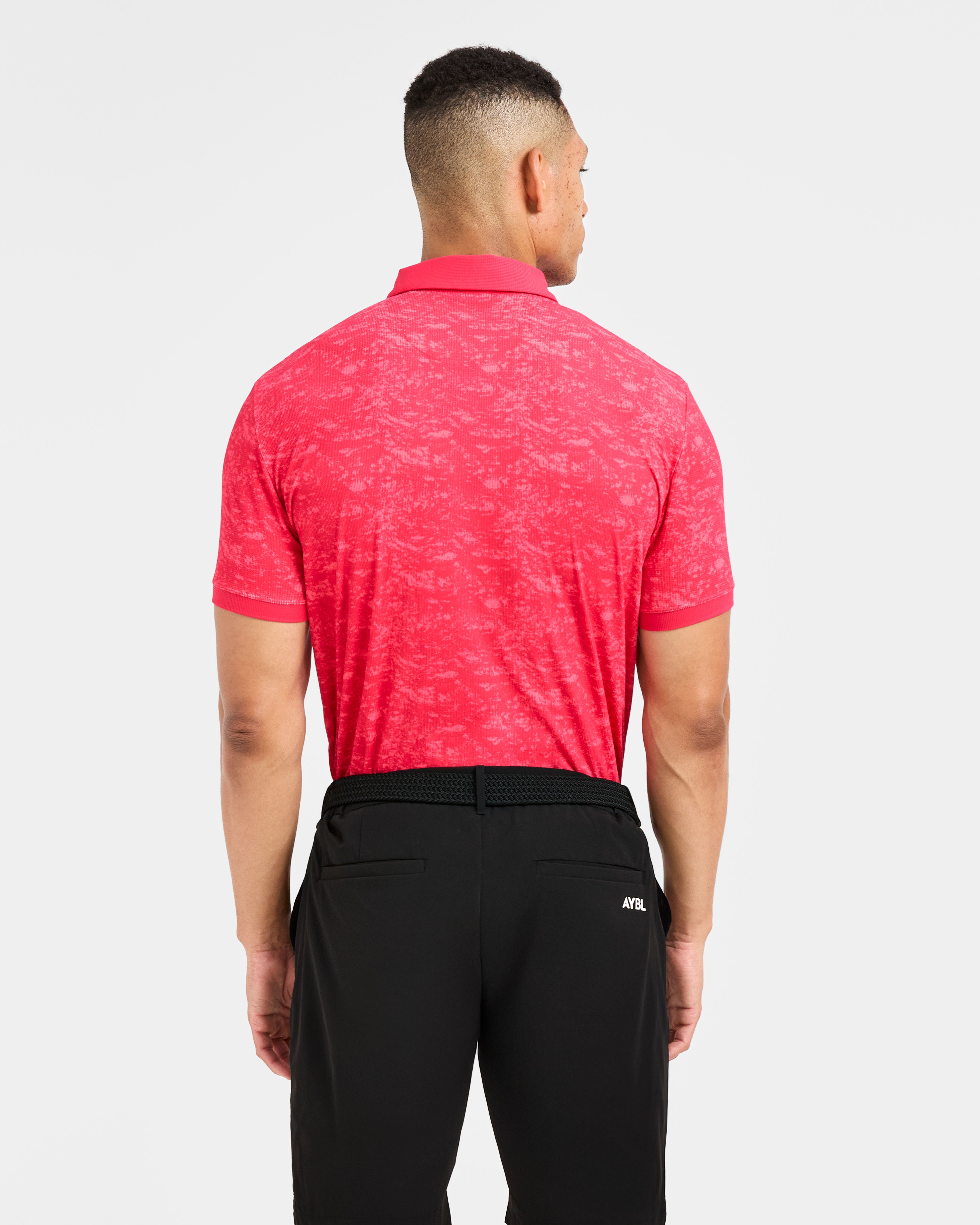 Precision Texture Polo - Summer Rood