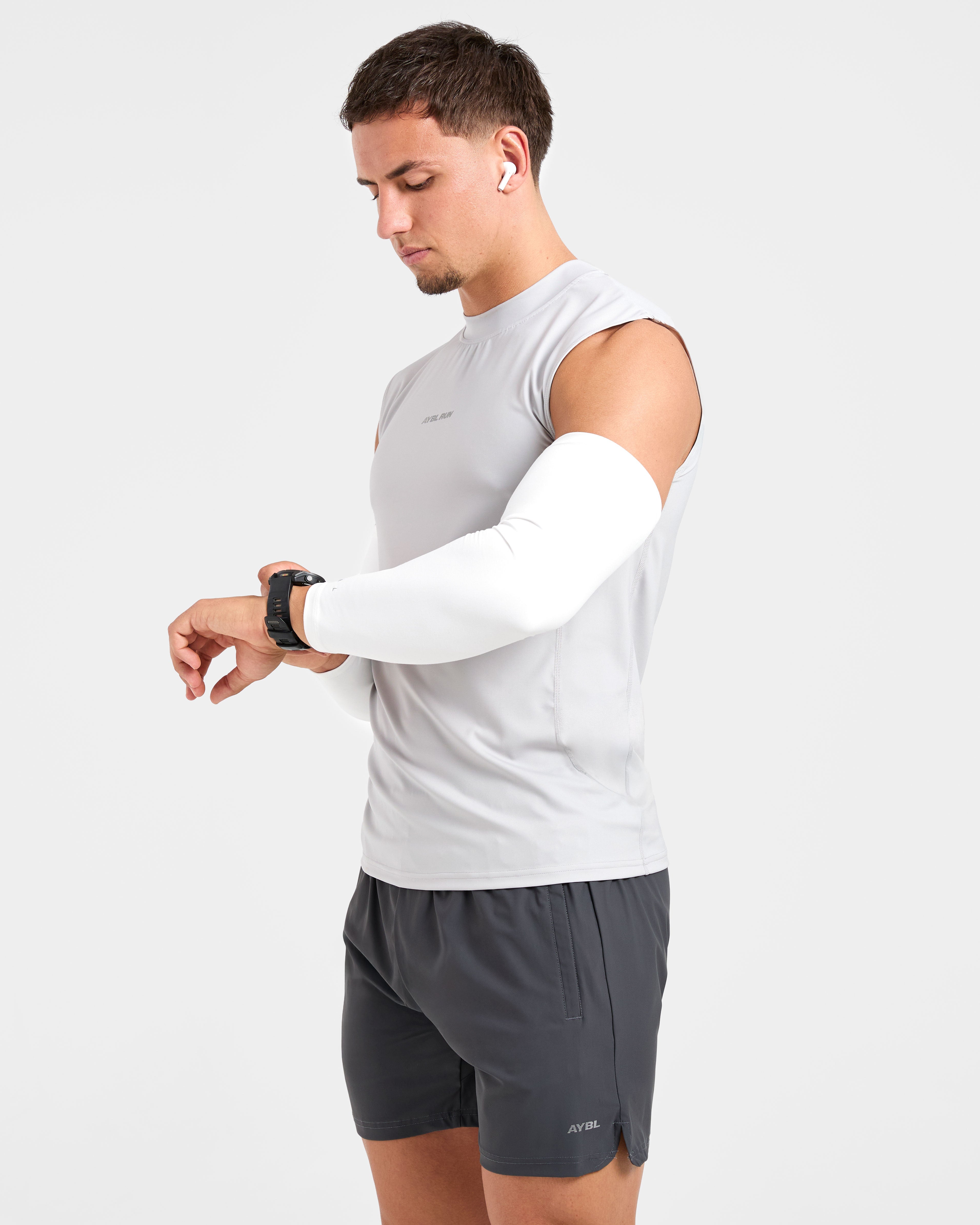 Base Layer Arm Sleeves - Wit