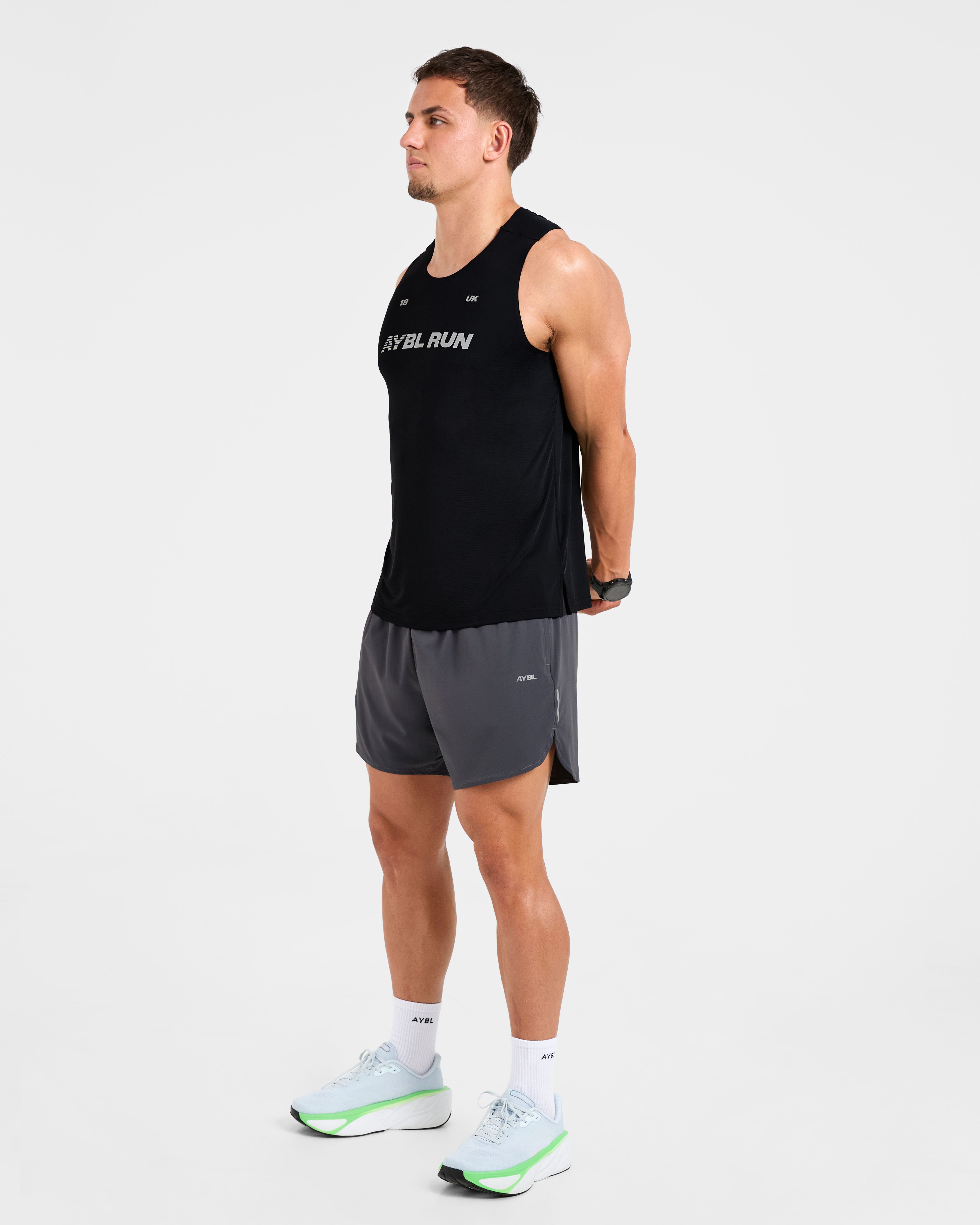 Run Speed Shorts - Hurricane Grijs