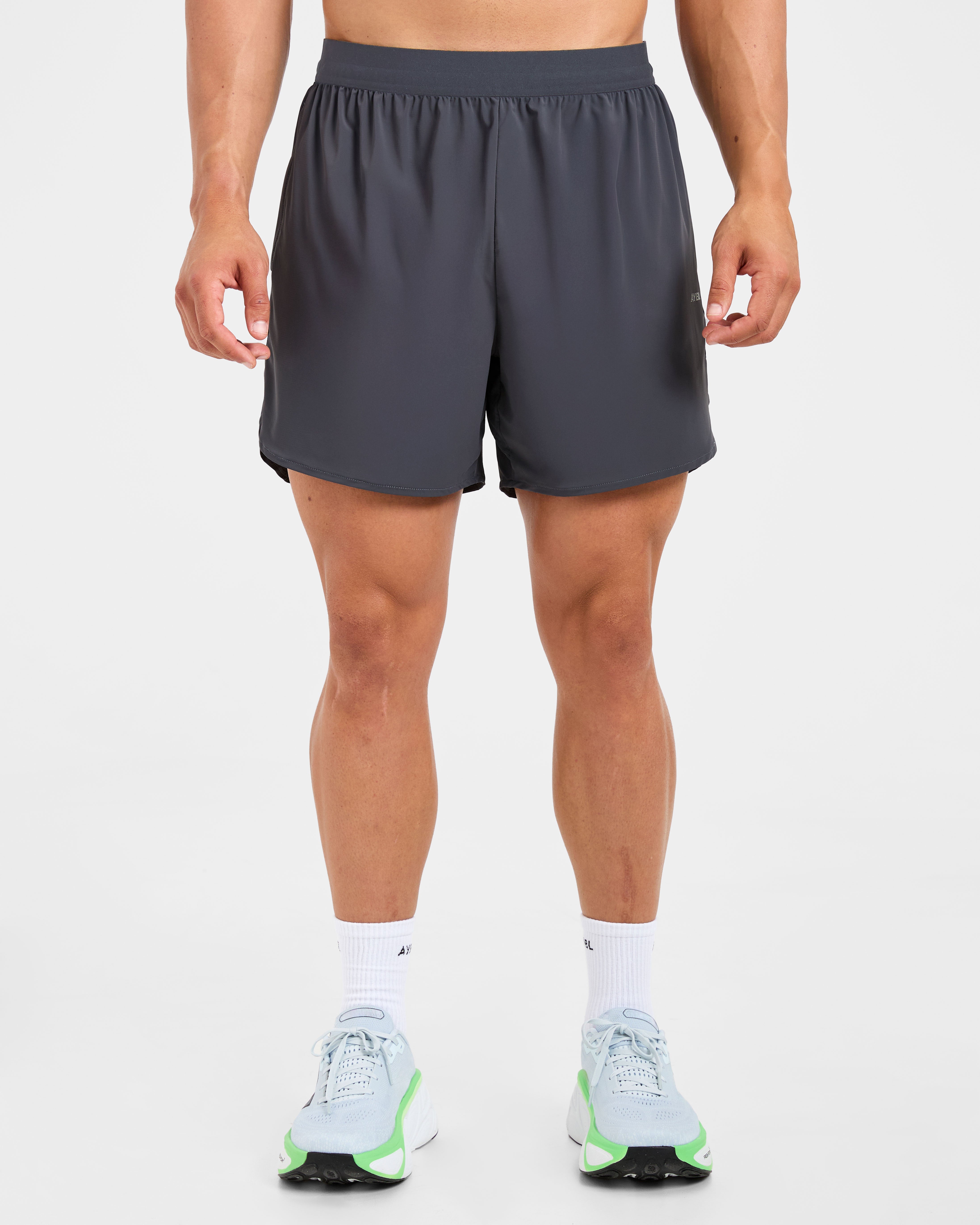 Run Speed Shorts - Hurricane Grijs
