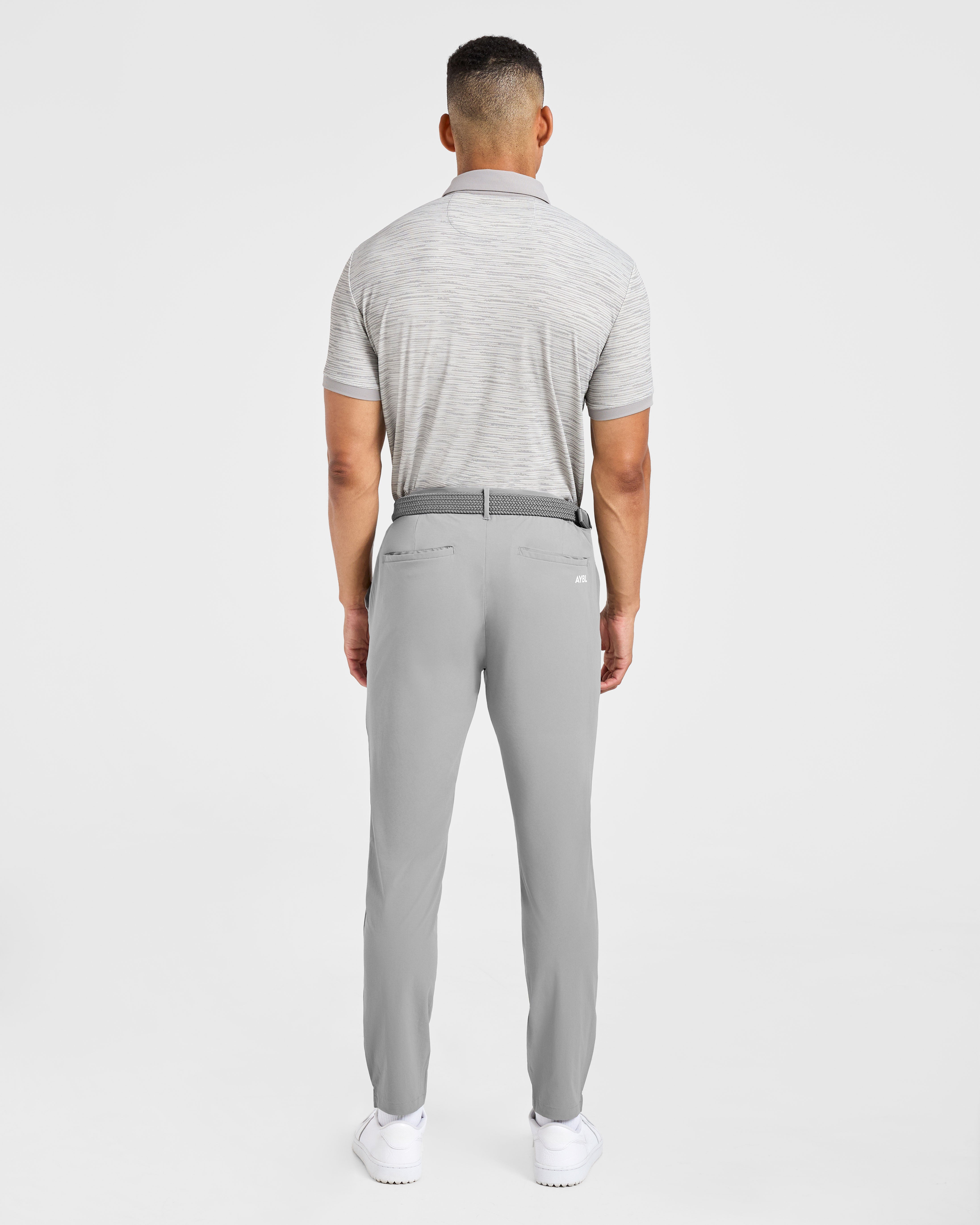 Precision Stripe Polo - Grijs