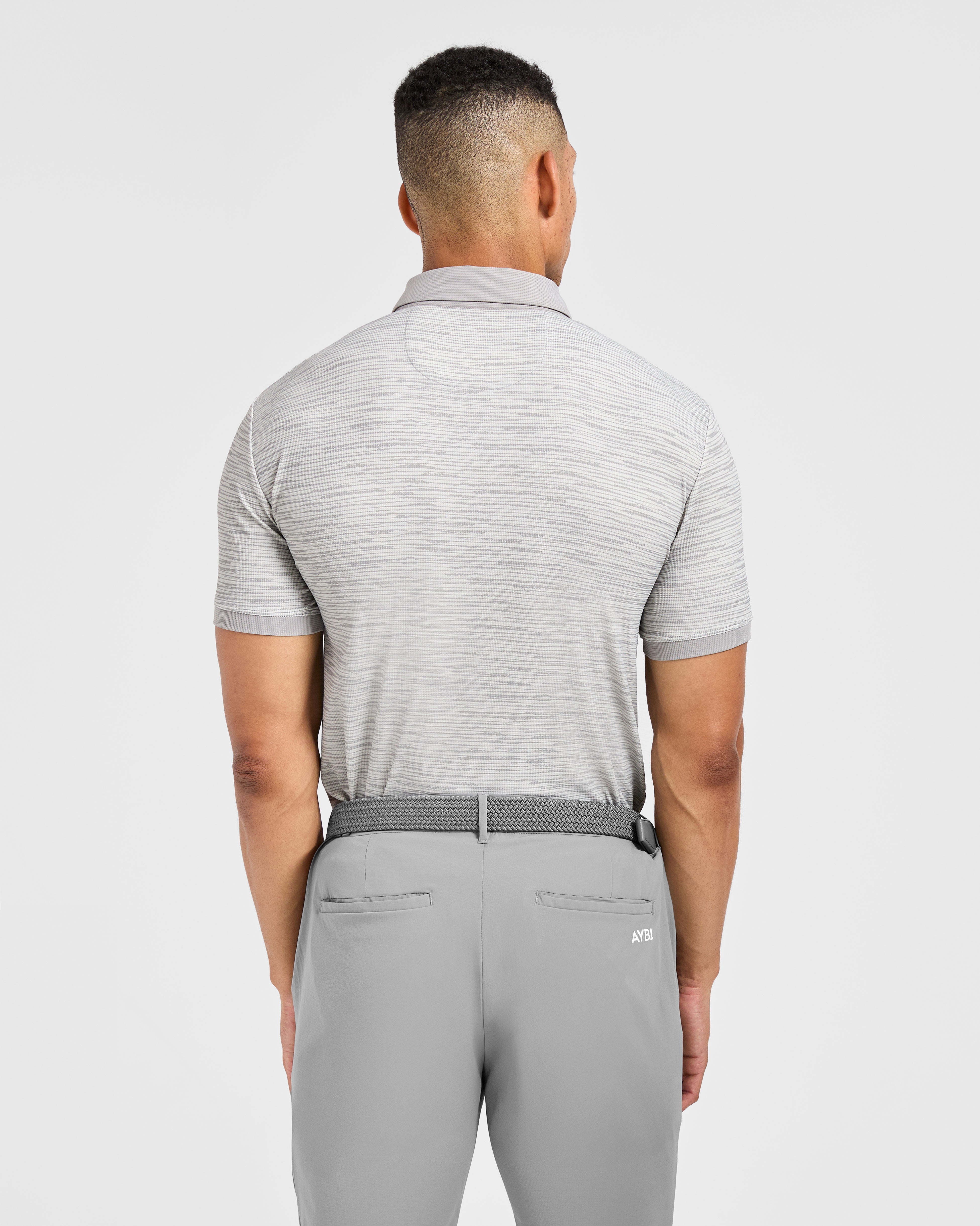 Precision Stripe Polo - Grijs