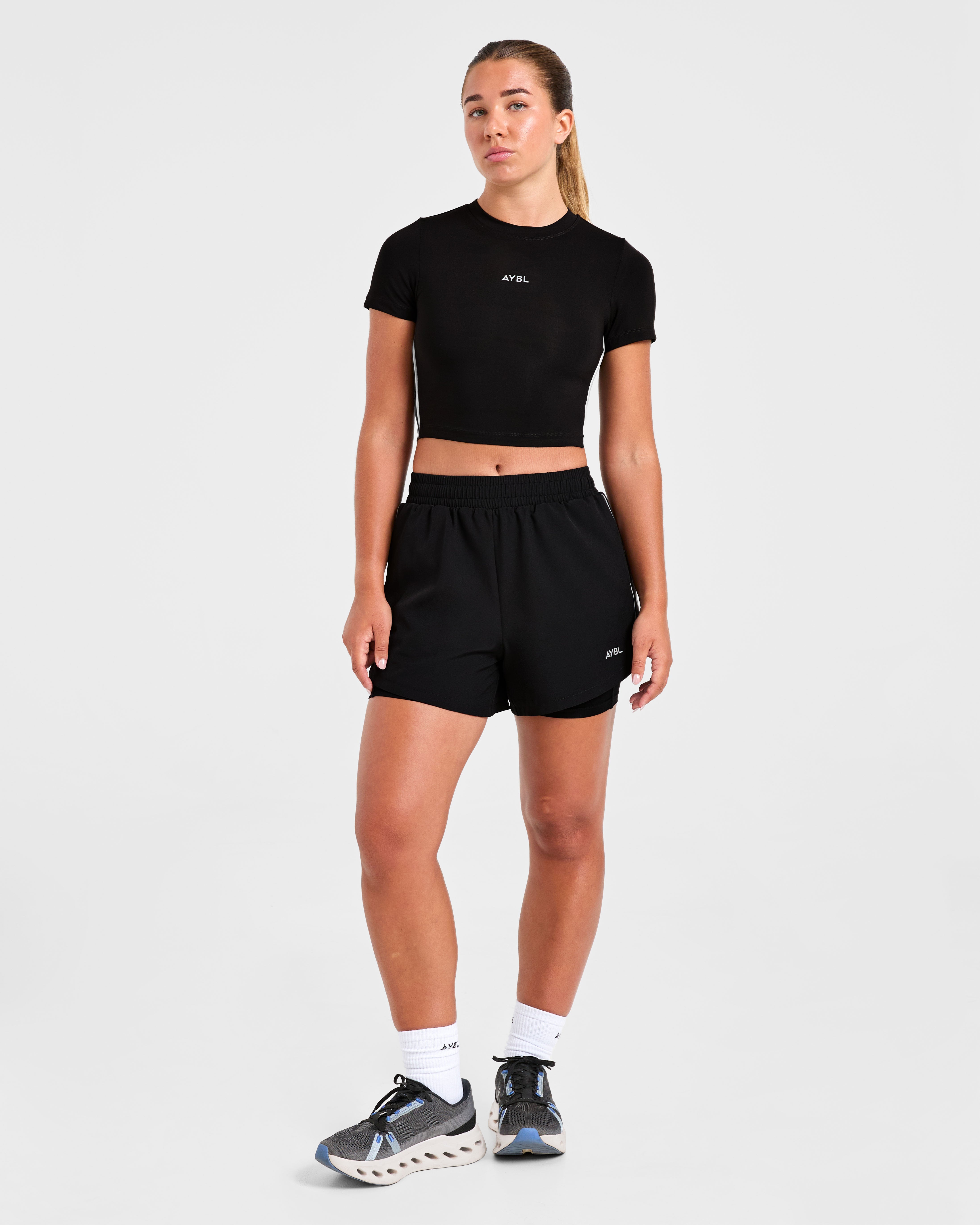 Run 2 in 1 Shorts - Zwart