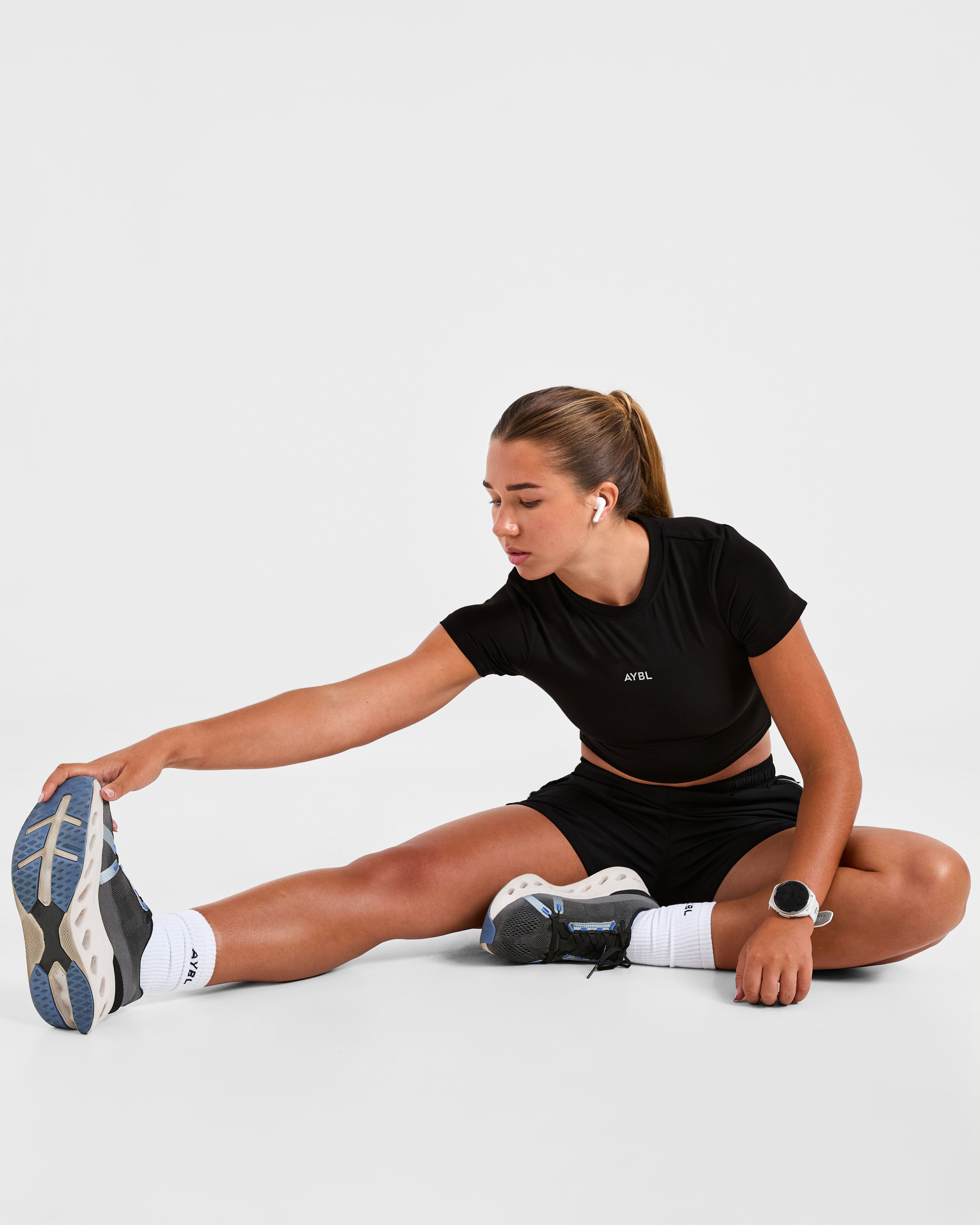 Run Top - Zwart