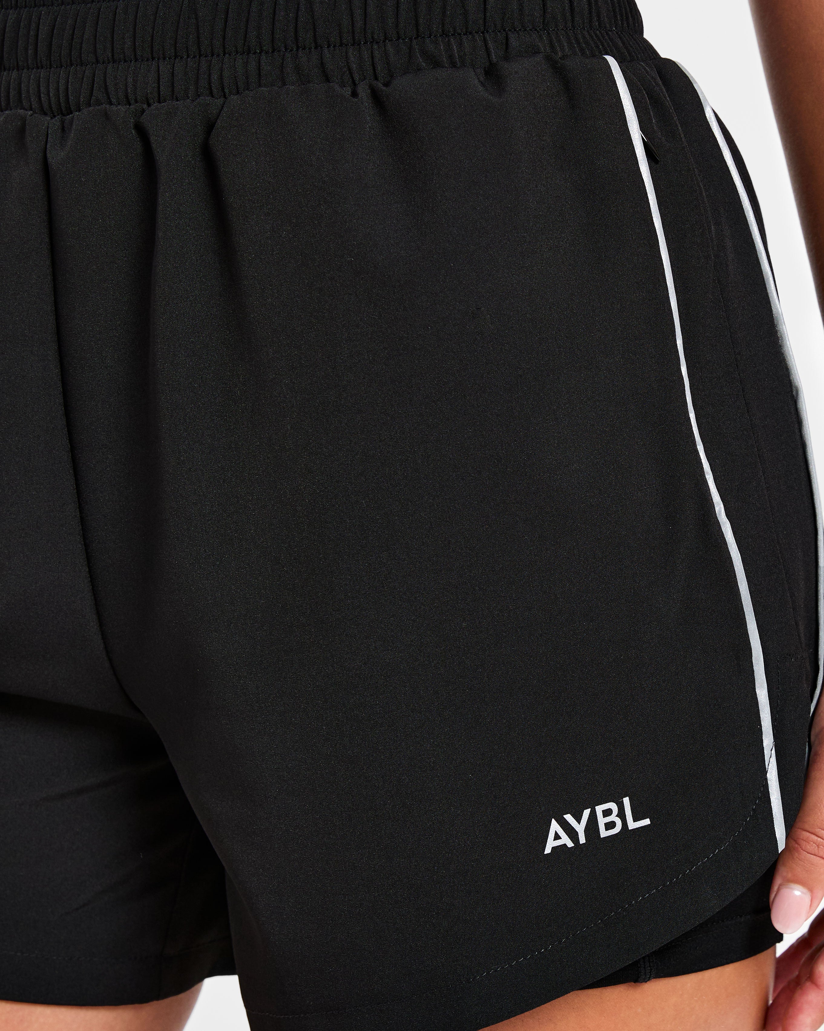 Run 2 in 1 Shorts - Zwart