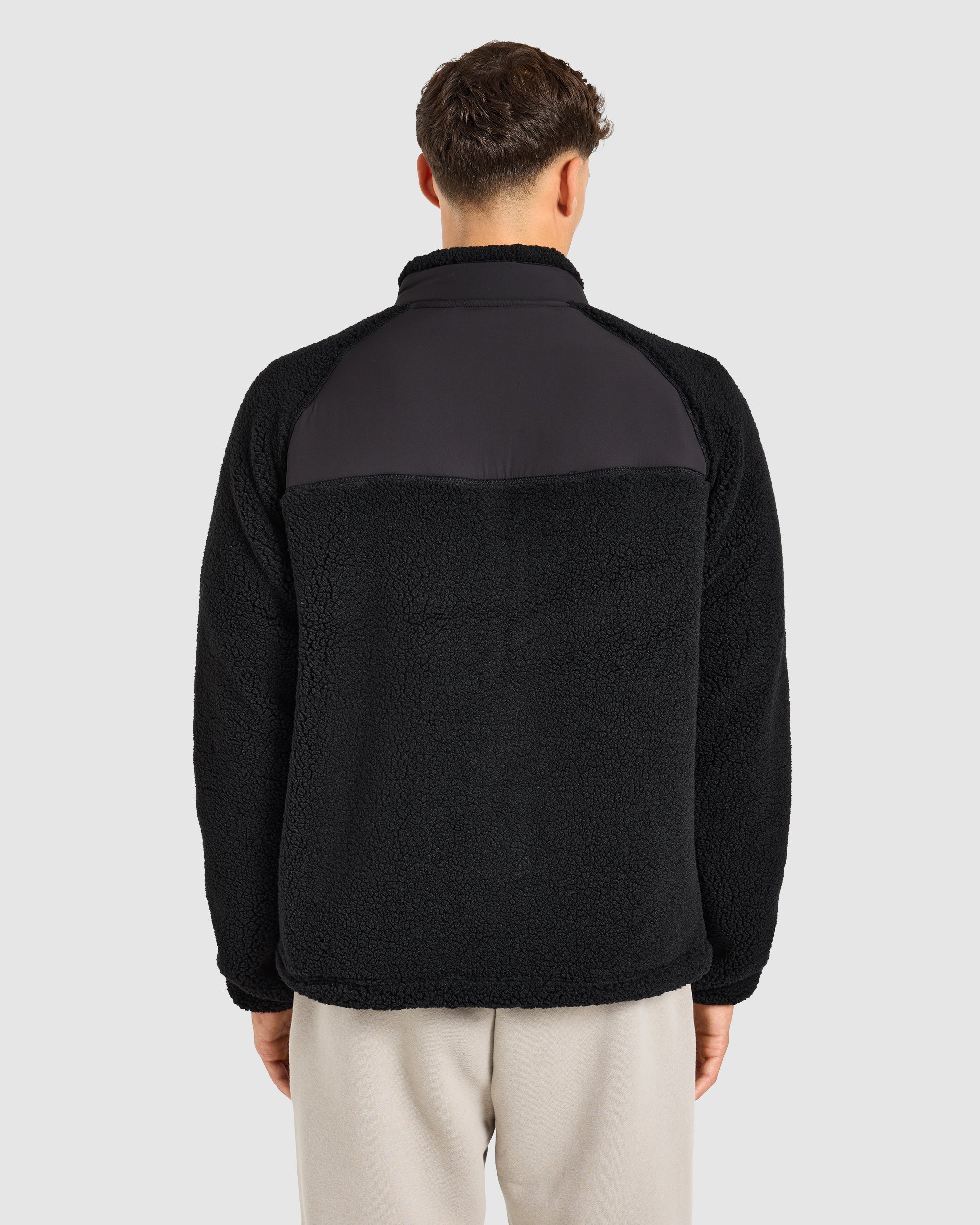 Classic Zip Up Fleece Jacket - Zwart