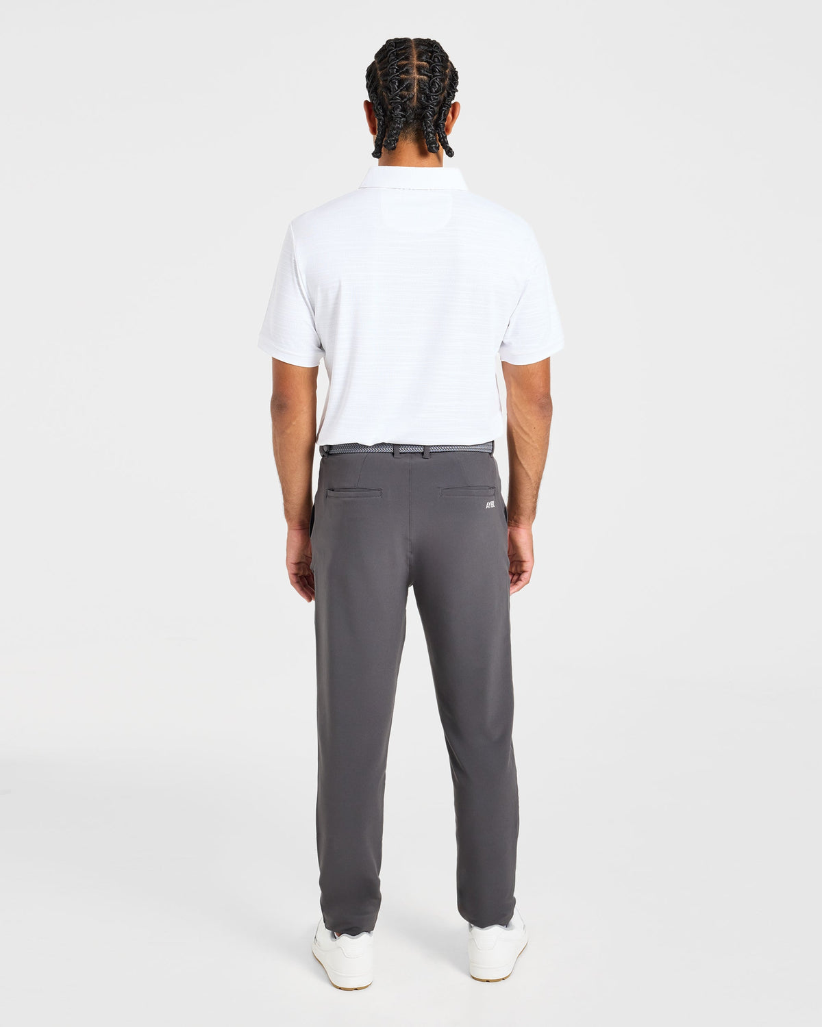 Precision Textured Stripe Polo - Off Wit