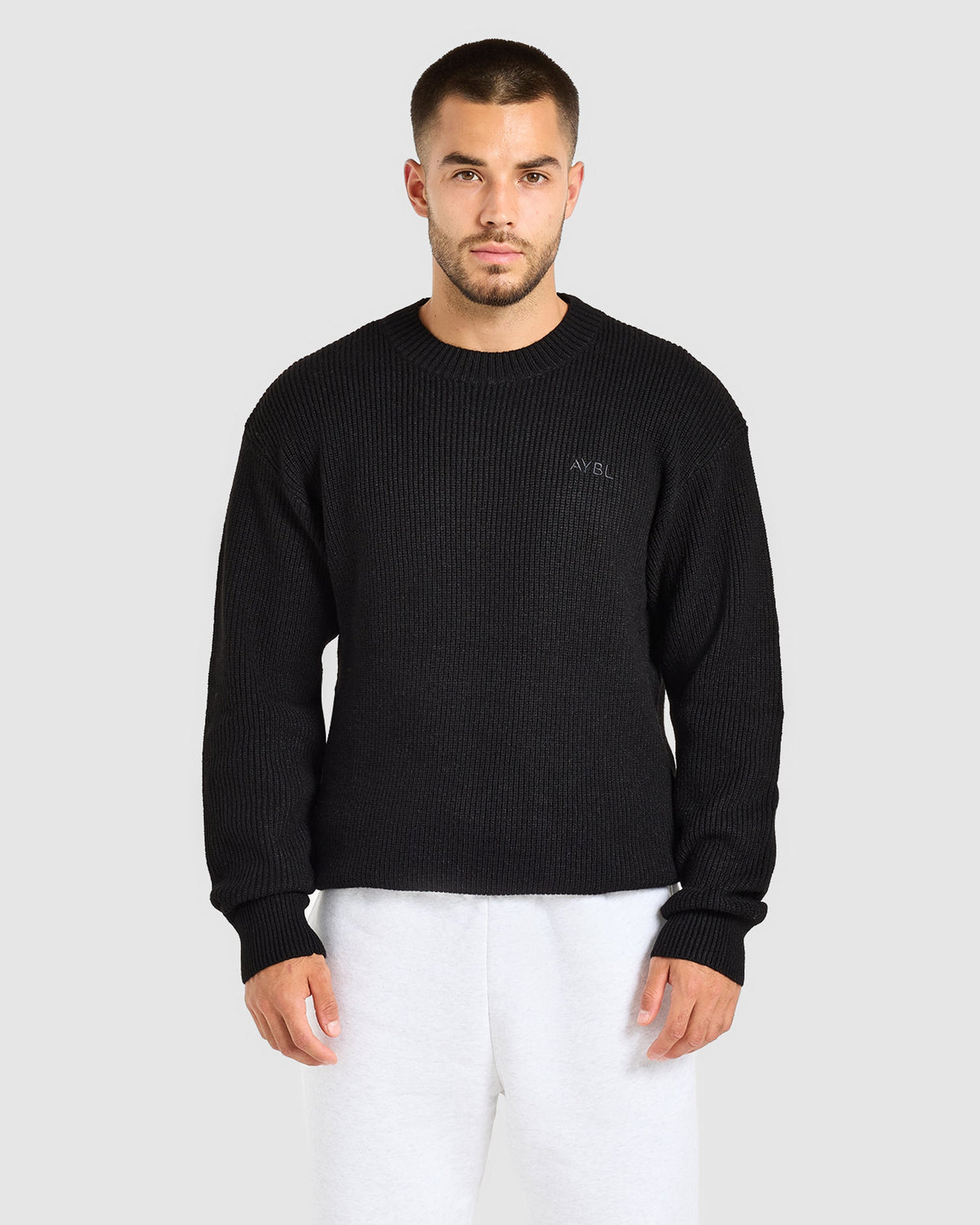 Signature Knitted Sweater - Zwart