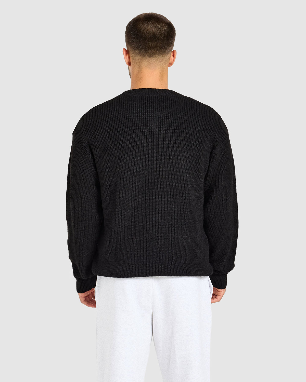 Signature Knitted Sweater - Zwart