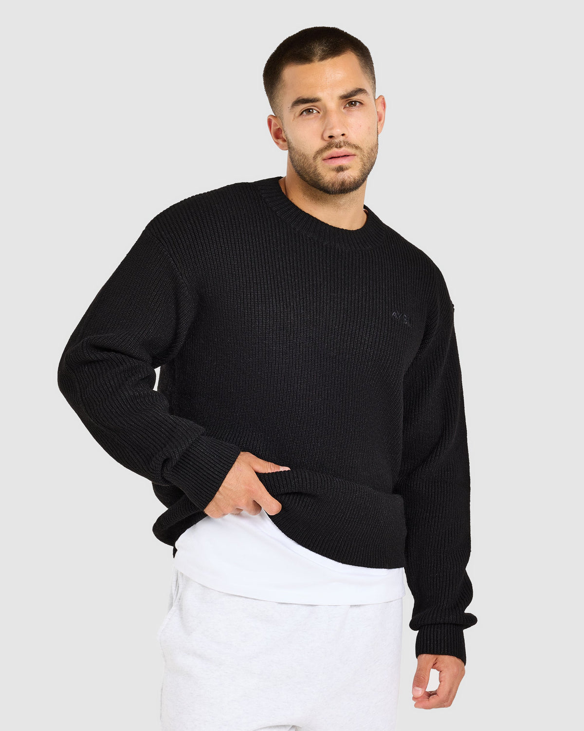 Signature Knitted Sweater - Zwart
