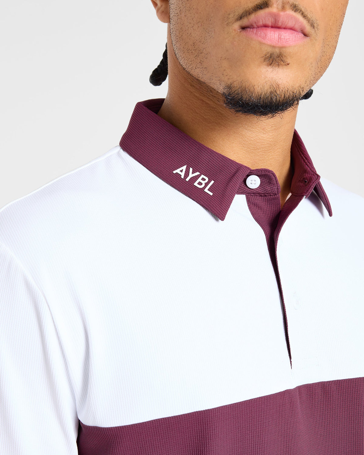 Precision Block Polo - Washed Plum