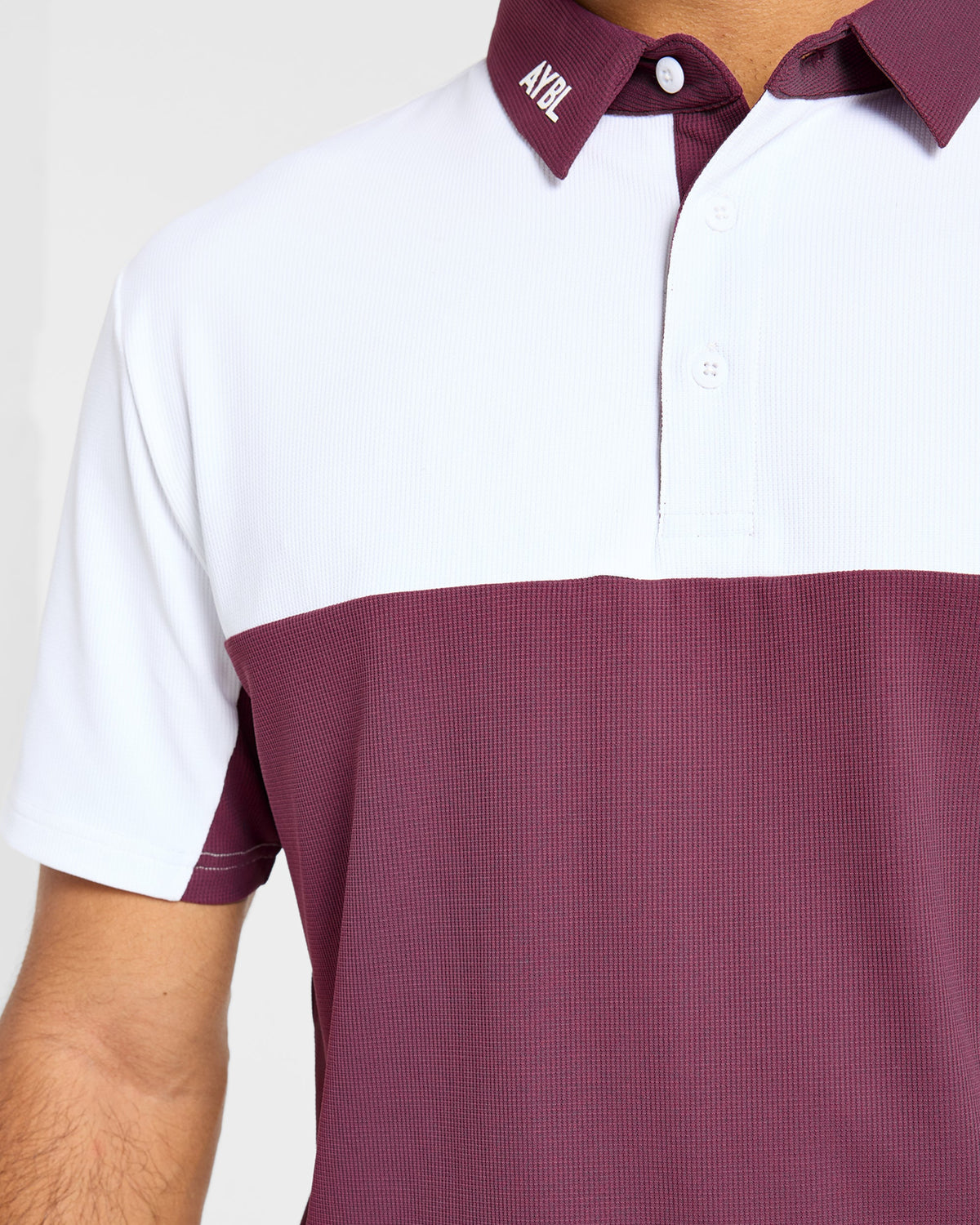 Precision Block Polo - Washed Plum