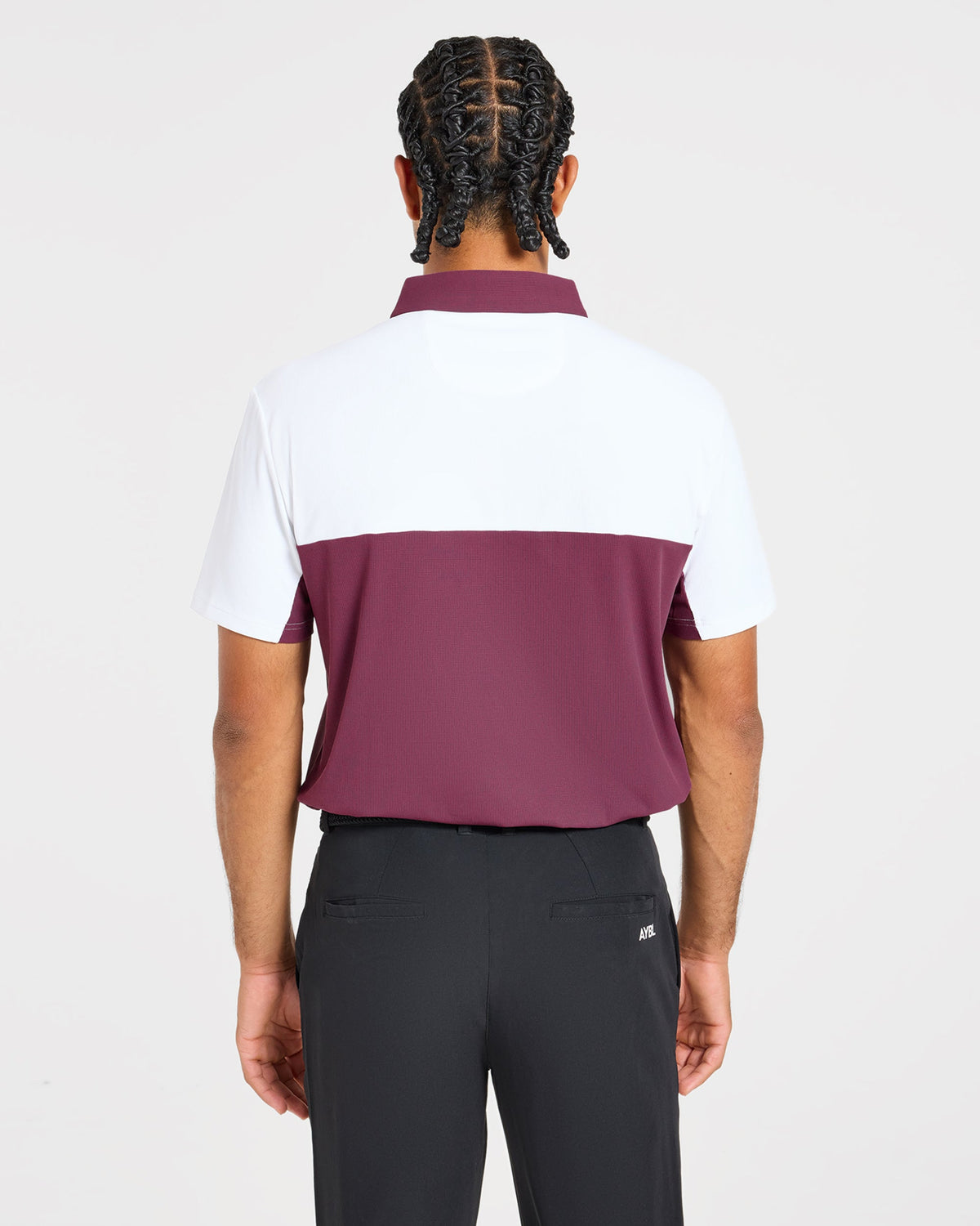 Precision Block Polo - Washed Plum
