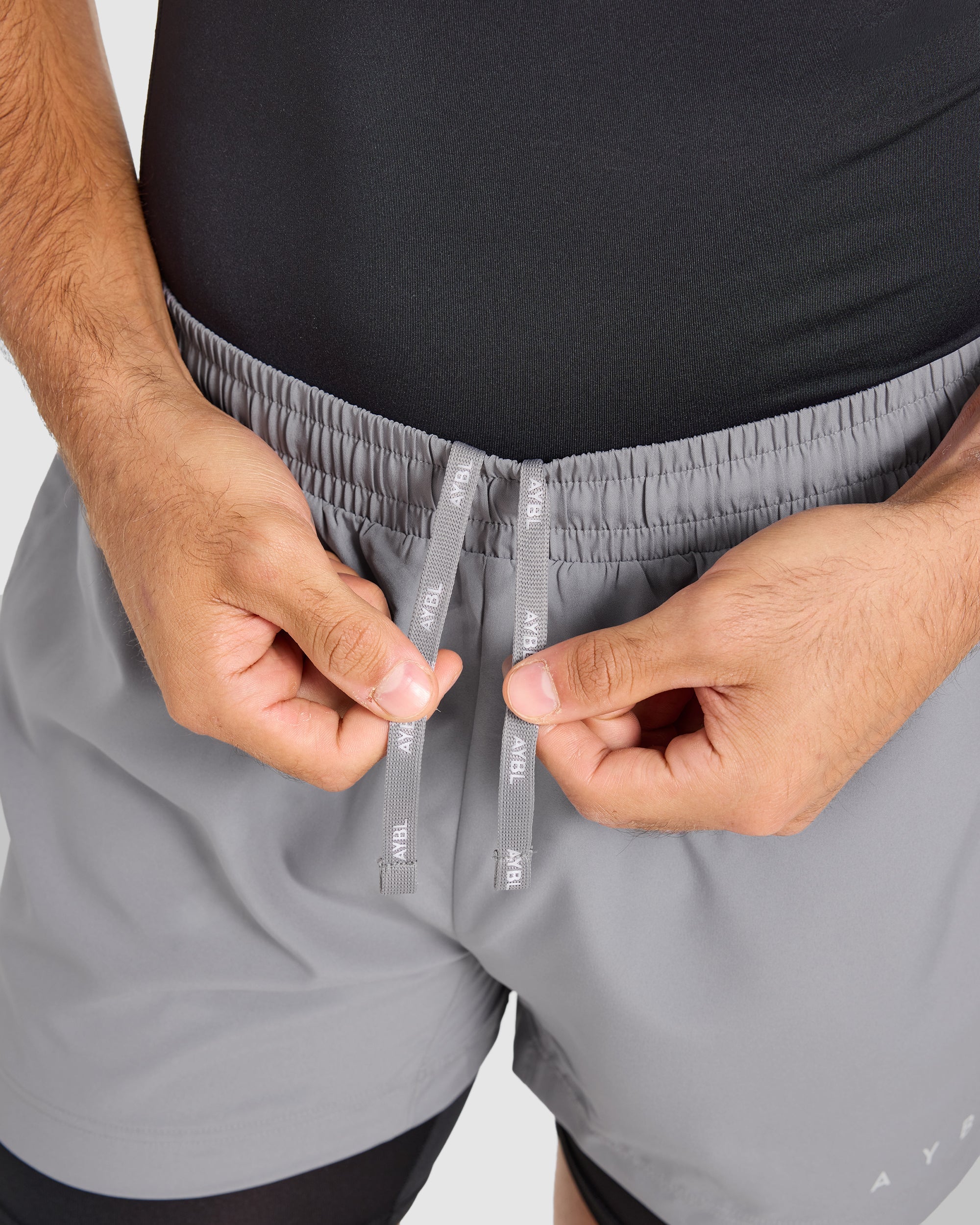 Core 2 in 1 Shorts - Grijs/Zwart