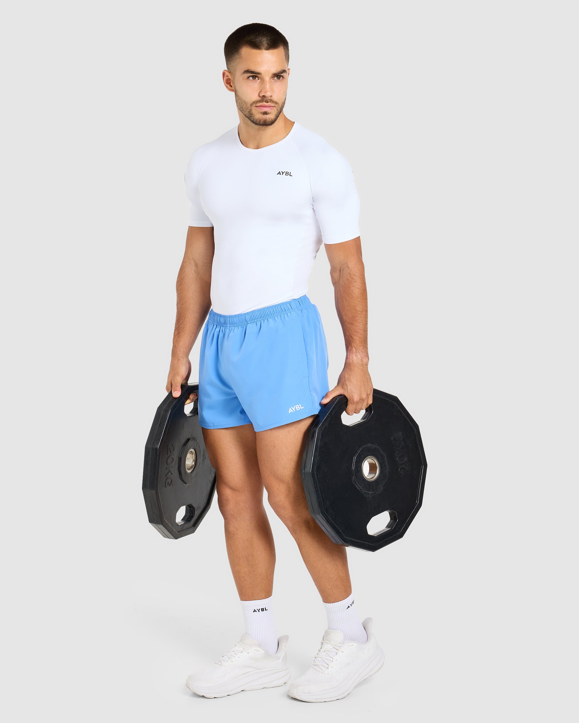 Core 3" Shorts - Muted Blauw