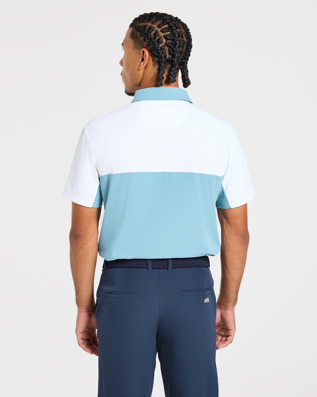 Precision Block Polo - Light Blauw
