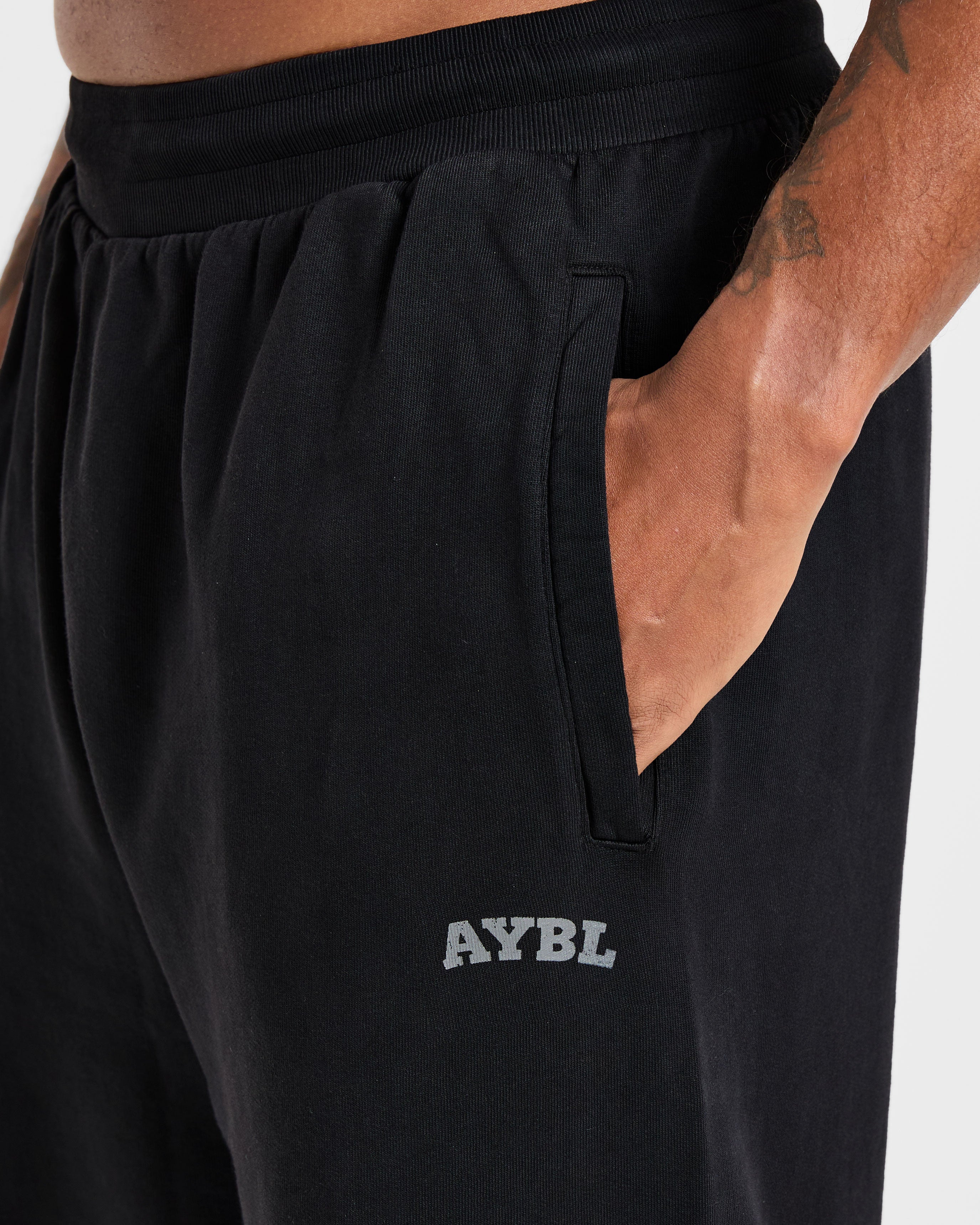 Elite Straight Leg Joggers - Zwart/Charcoal